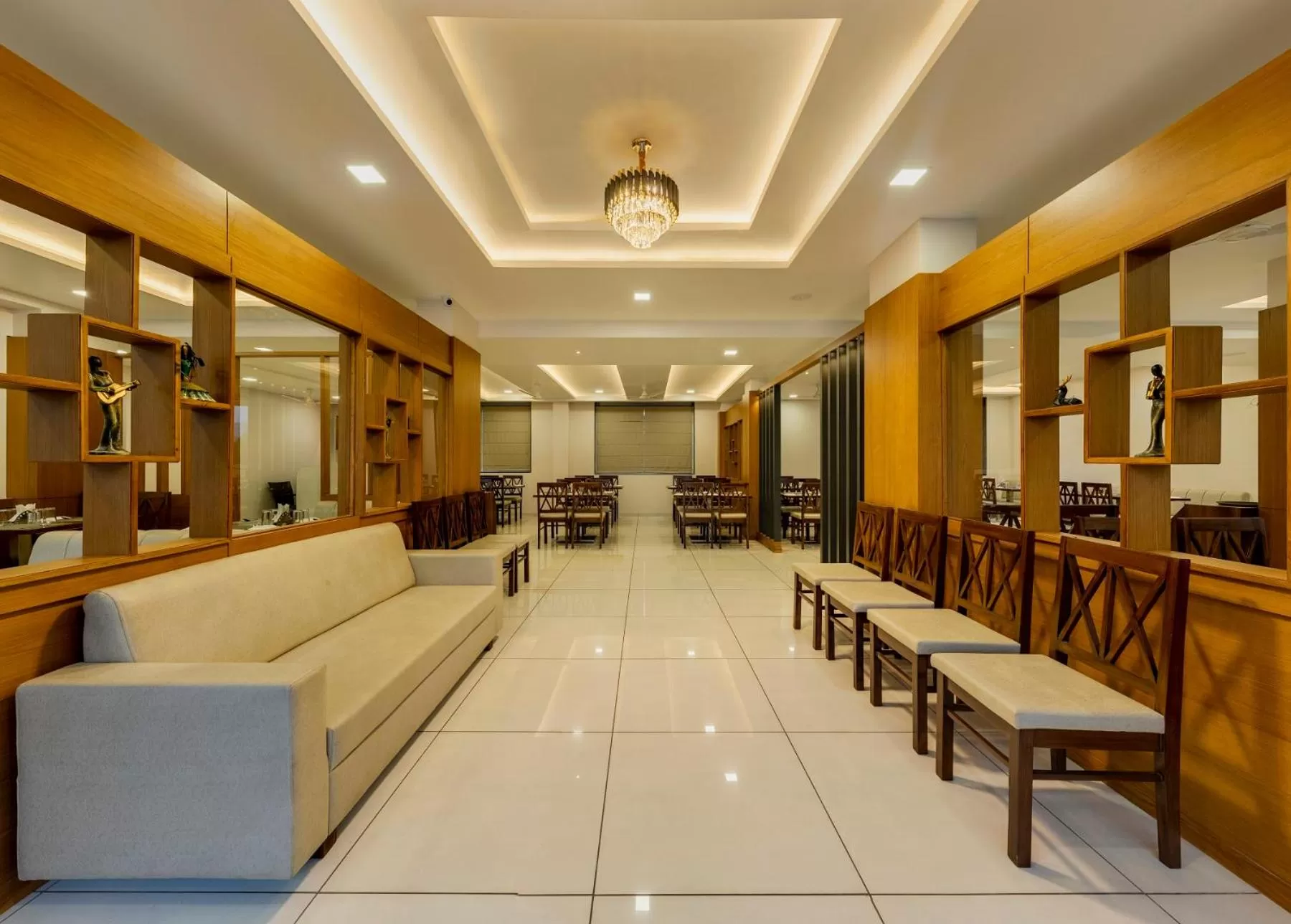 Seating area in Hotel Grand Indu, 3 Star Kolhapur