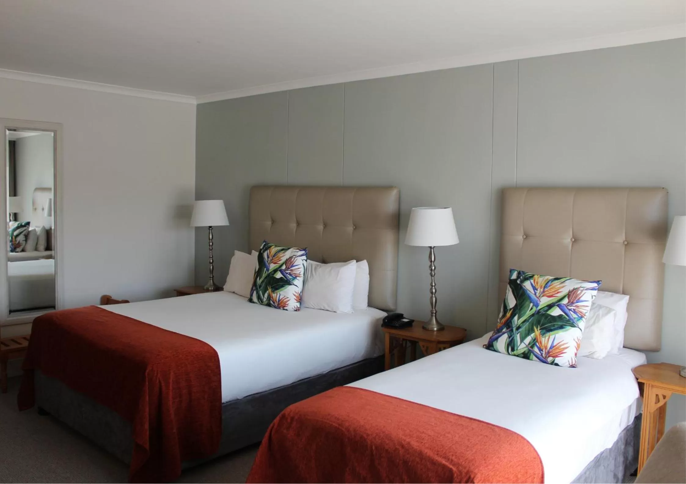 Bed in The Riverside Hotel