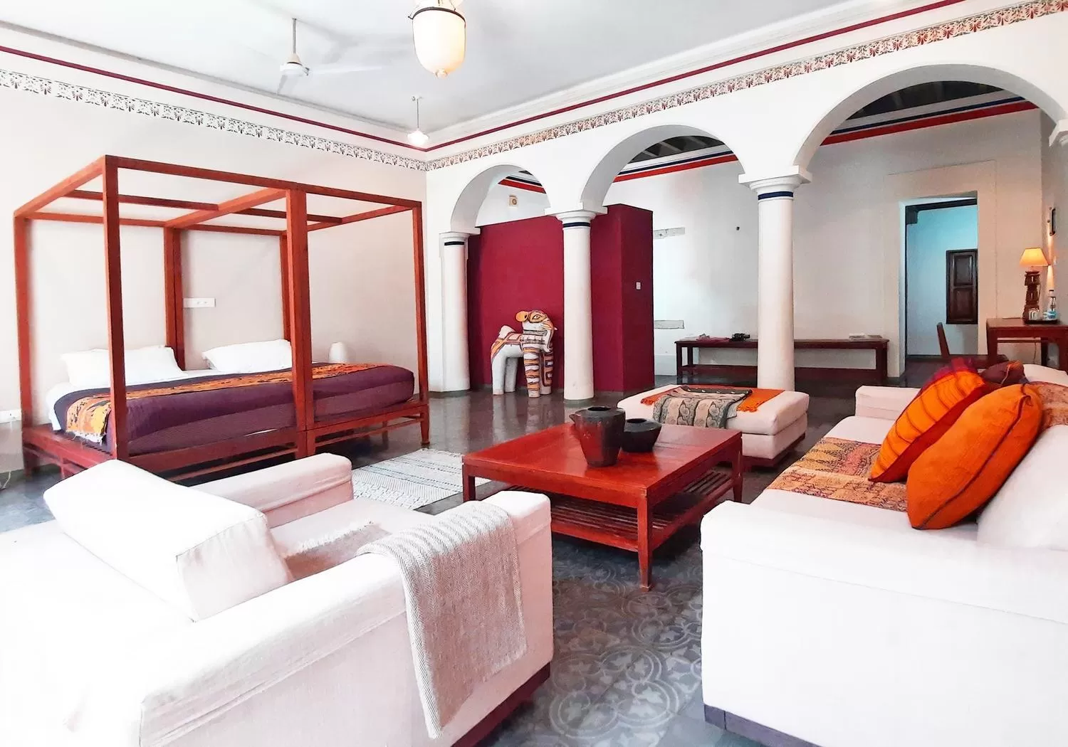 Photo of the whole room, Seating Area in Saratha Vilas Chettinad