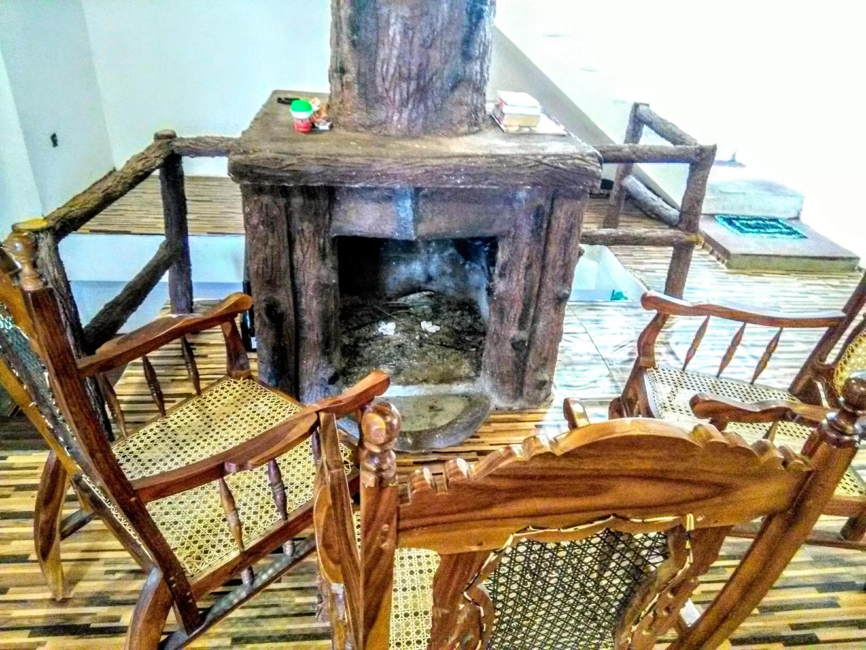 Seating area in travellers nest inn