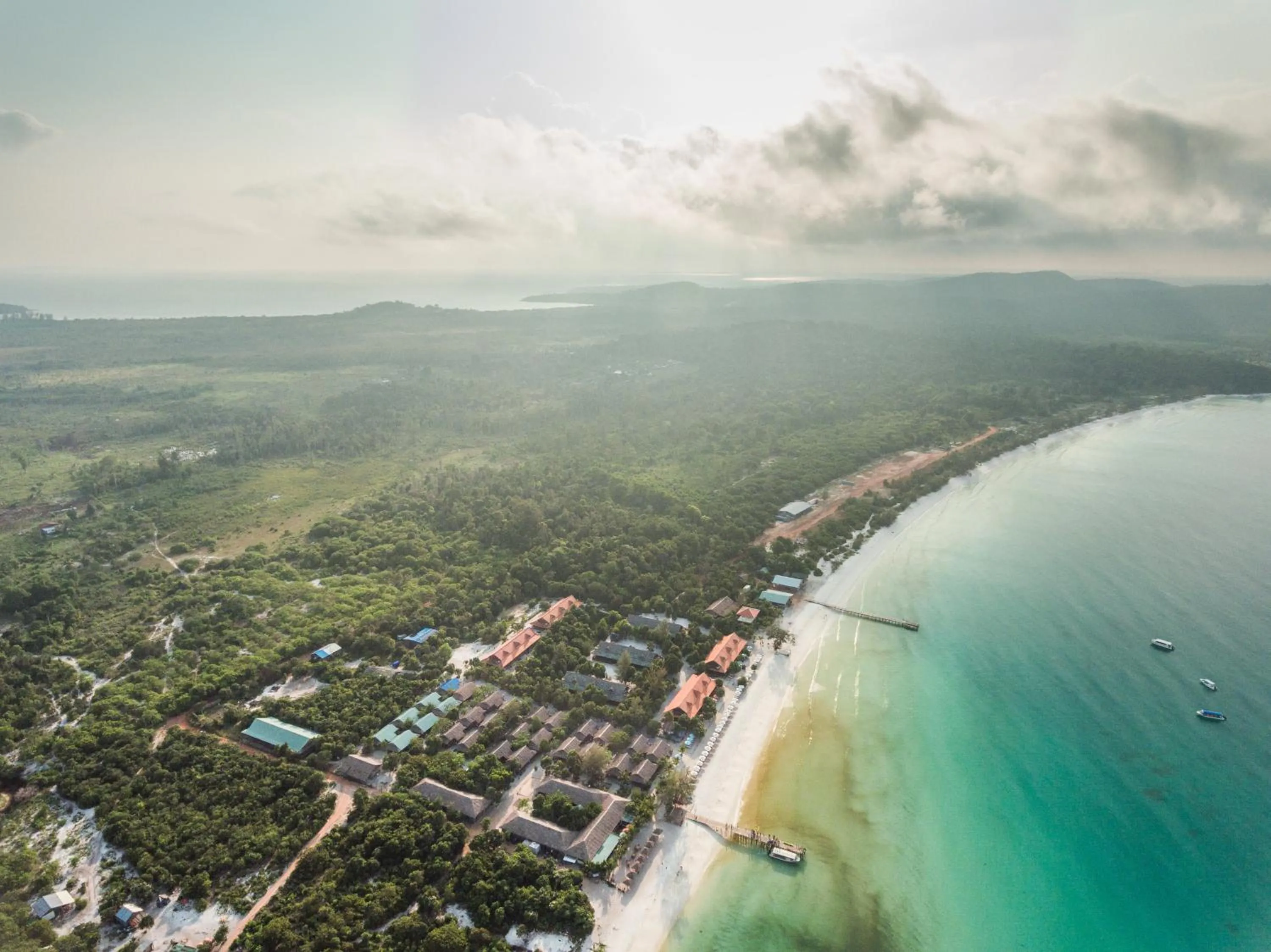 Bird's eye view in Sok San Beach Resort