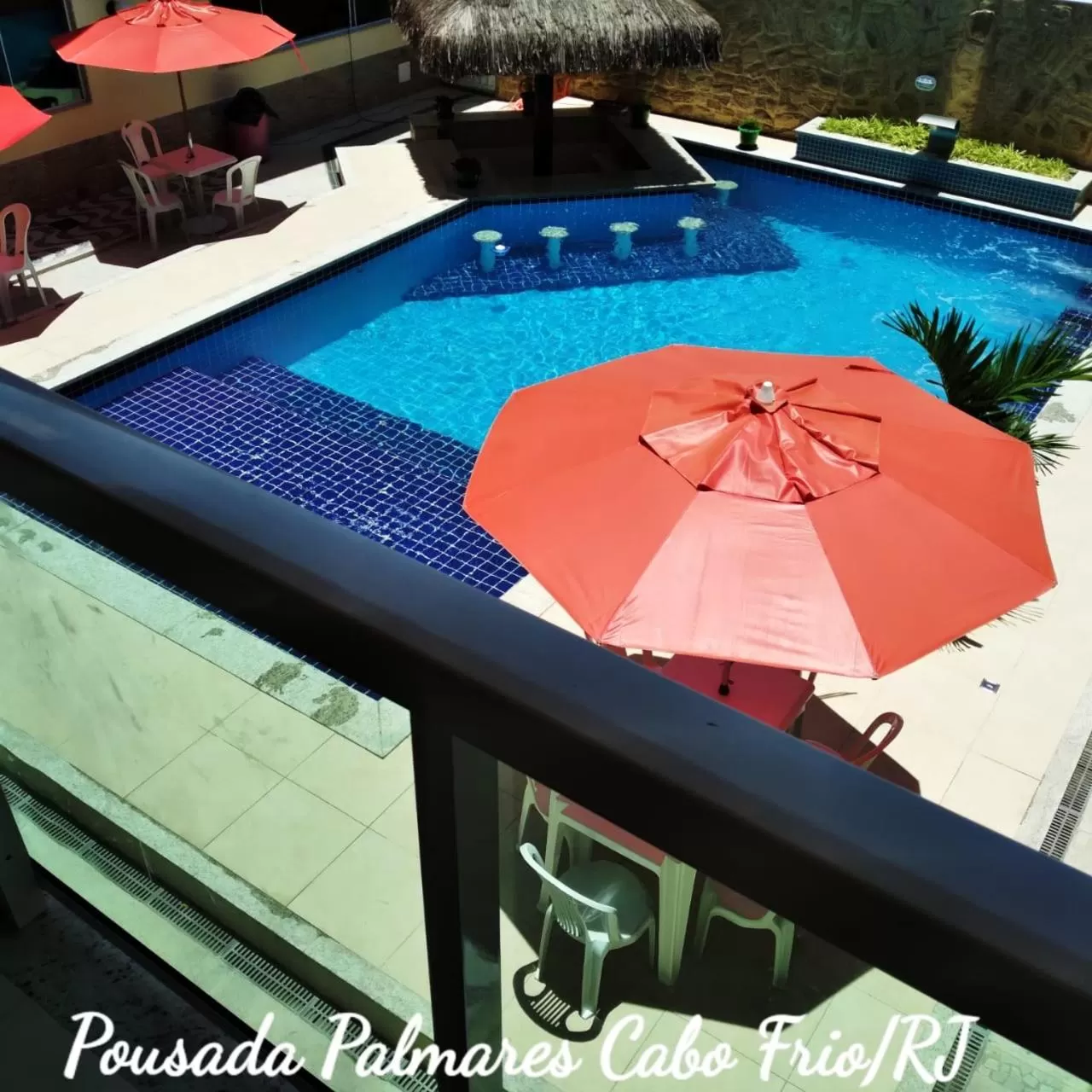 Double Room with Pool View in Pousada Palmares