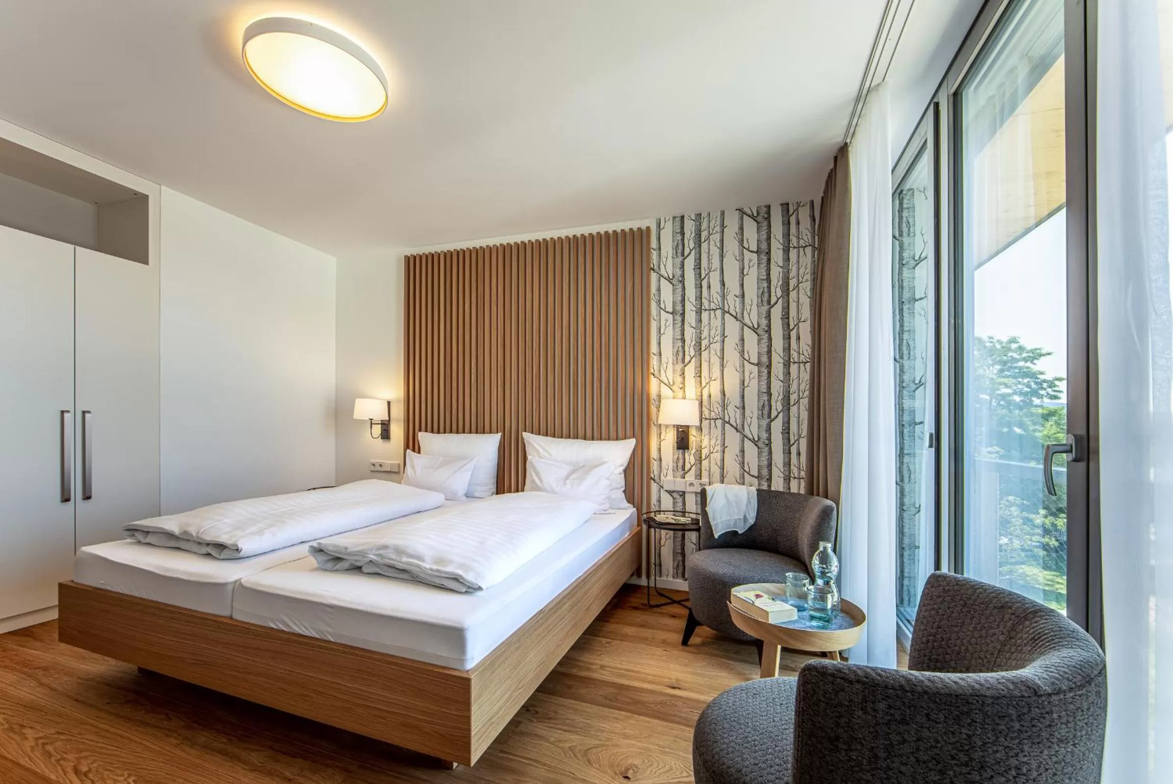 Bed in Seehörnle Bio Hotel & Gasthaus