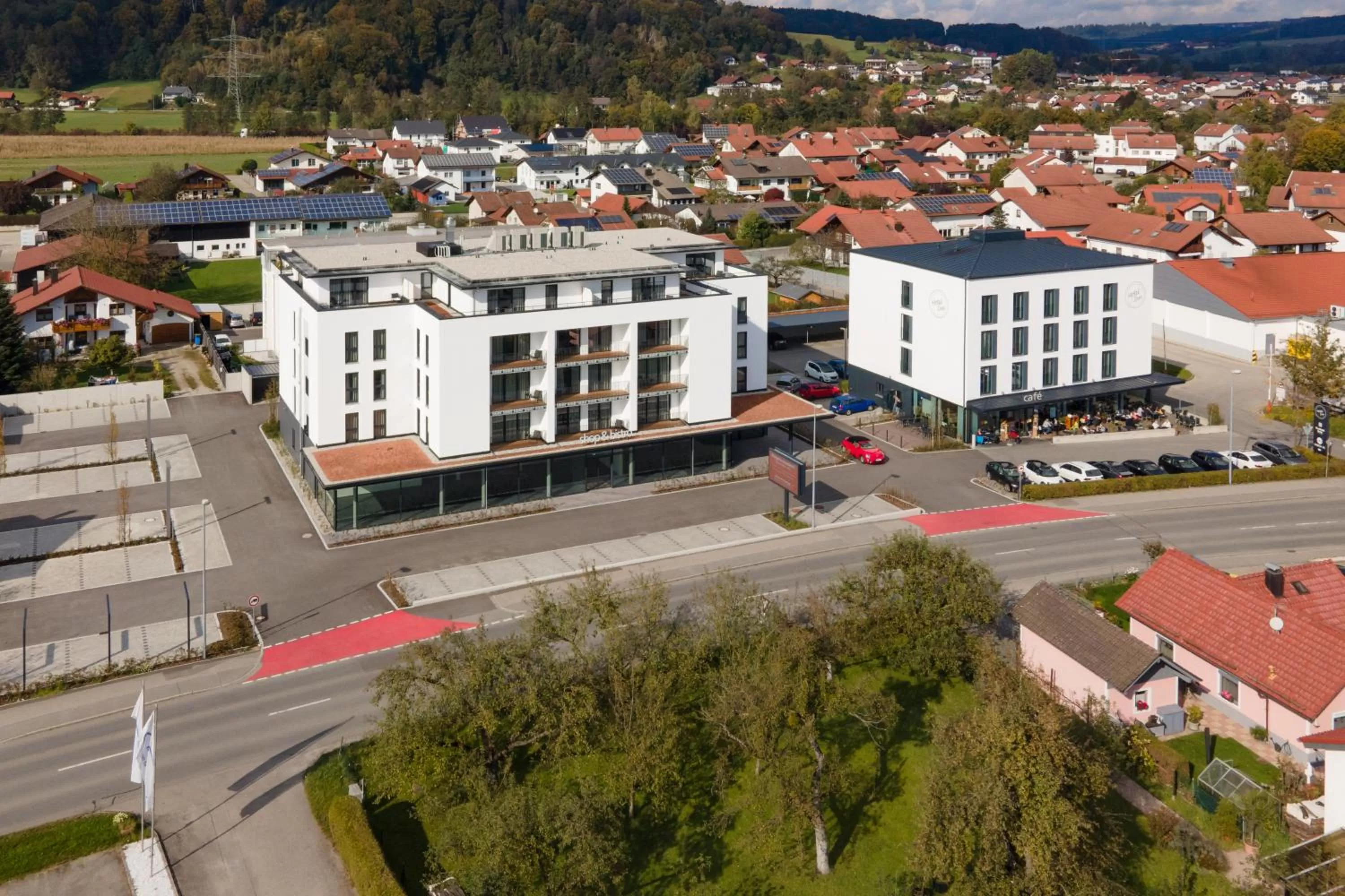 Bird's-eye View in Motel Inn Simbach