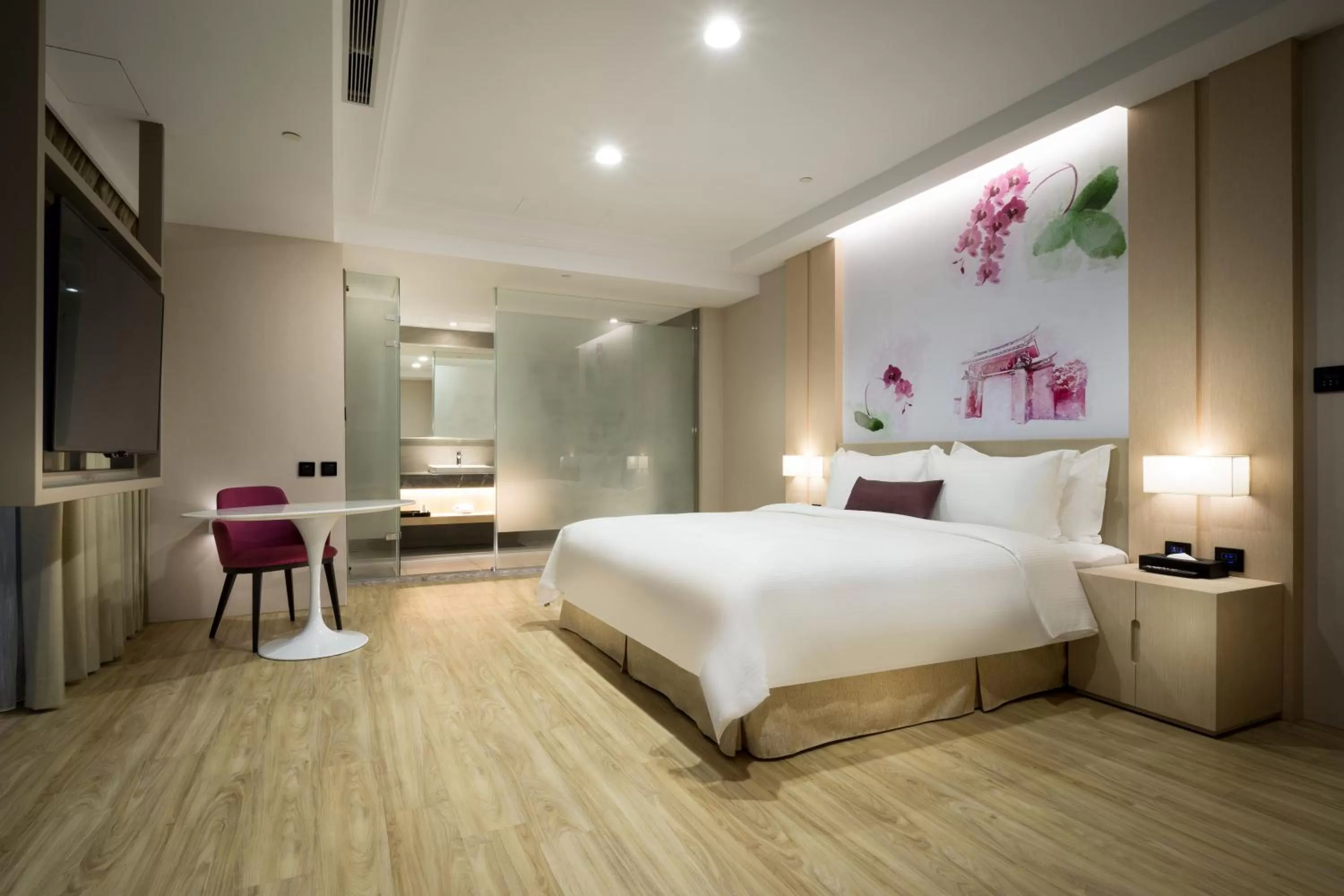 Bed in 台南星鑽國際商旅 Hua Hotel