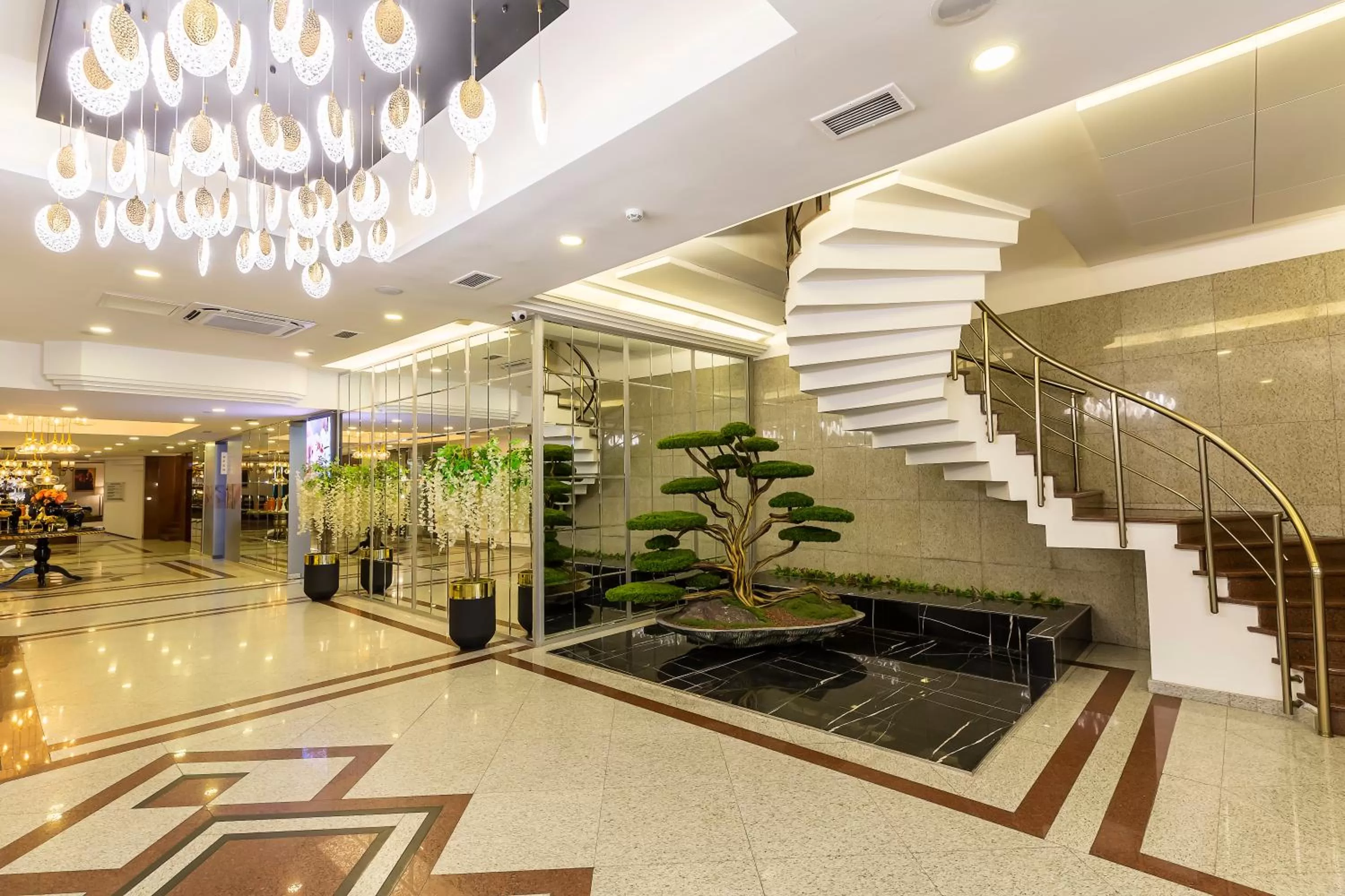 Lobby or reception in Marble Hotel