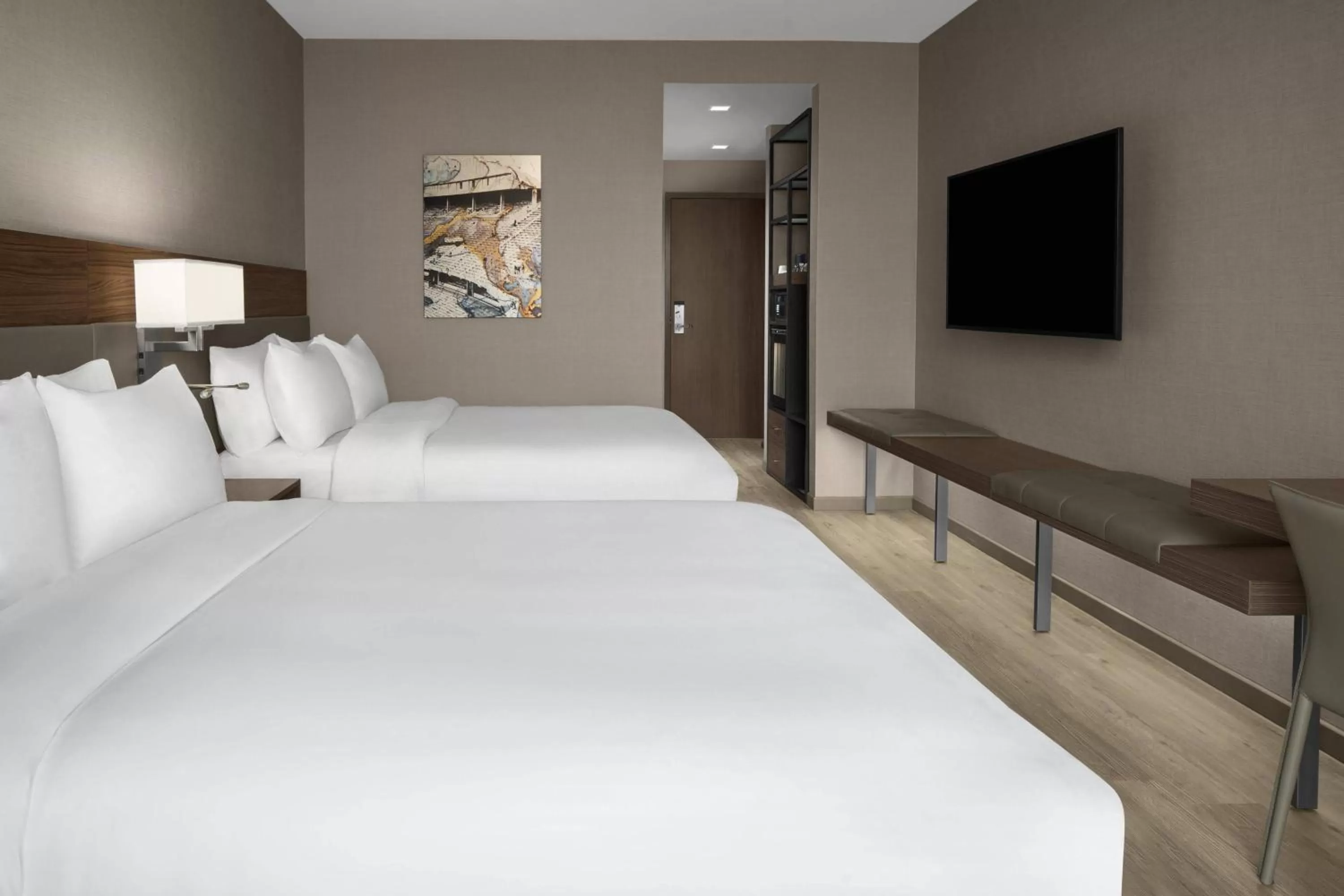 Photo of the whole room, Bed in AC Hotel by Marriott Columbus Downtown