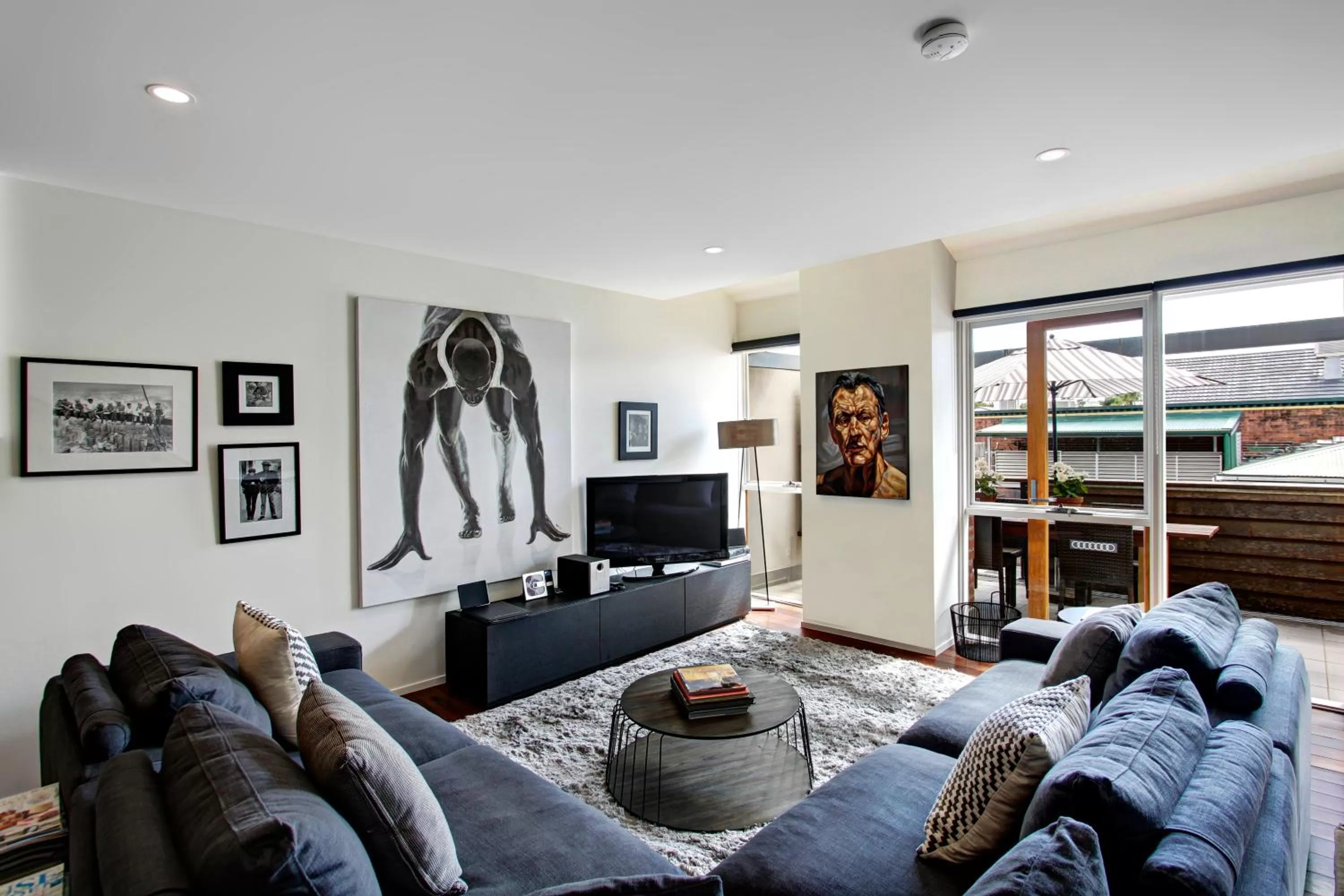 Living room in Byron Butter Factory Apartments