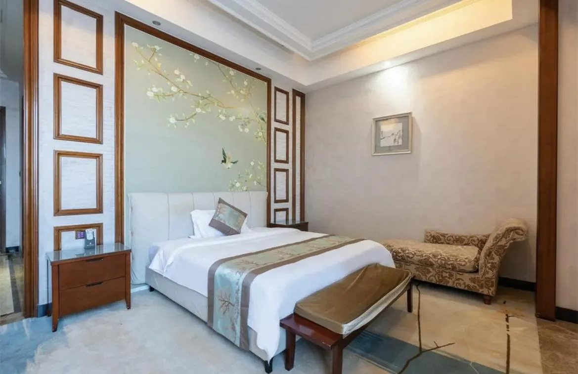 Bedroom in Guangzhou Nuomo International Hotel-Canton Fair Free Shuttle Bus