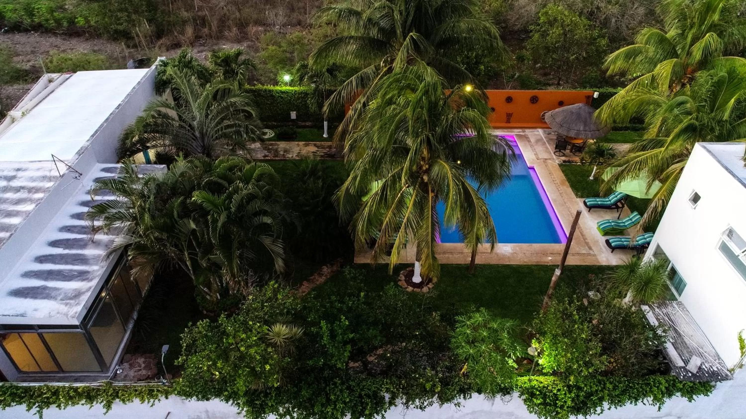 Bird's eye view in Casa Xcanatun