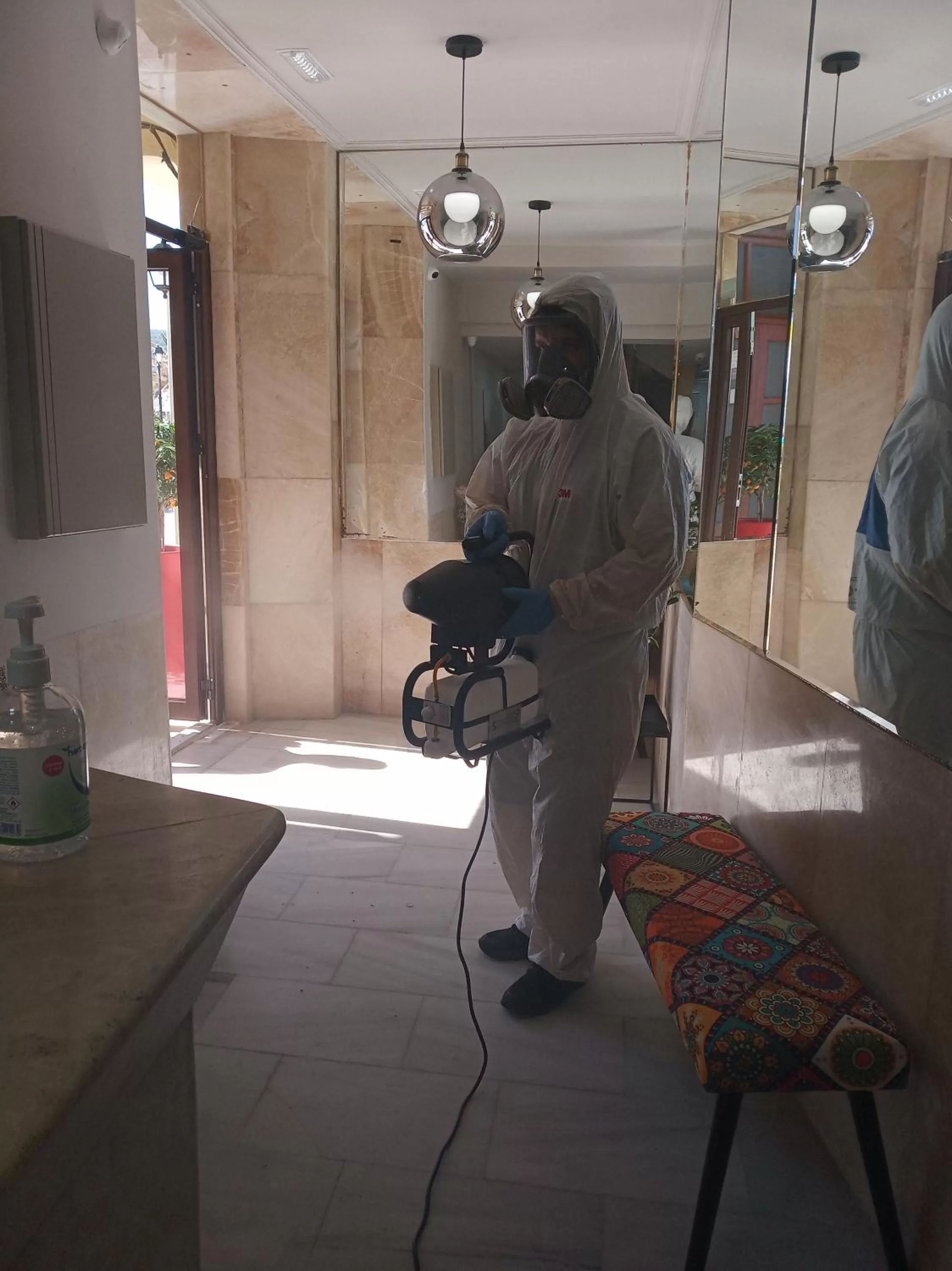 Lobby or reception in Faros Rooms