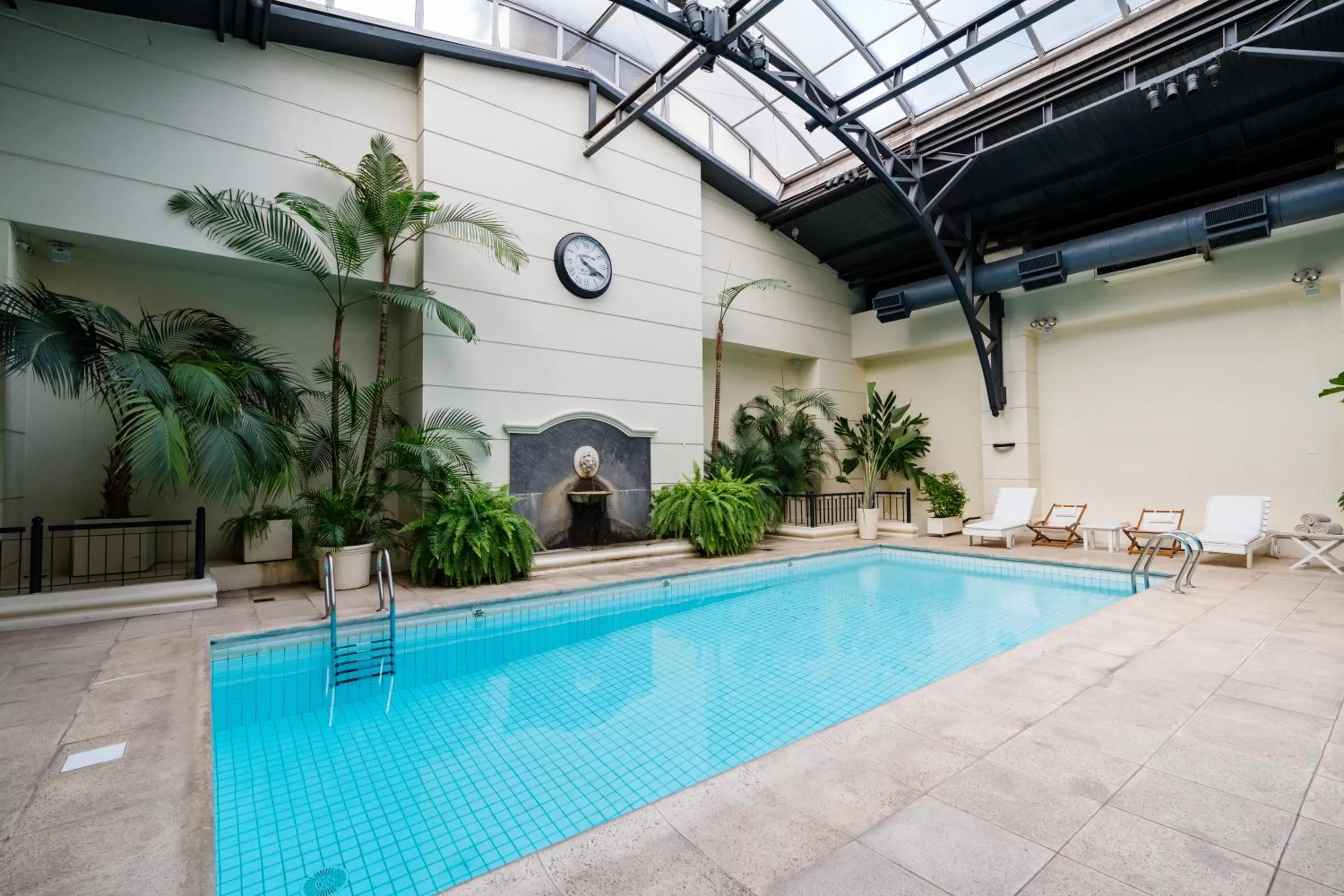 Pool view in Loi Suites Recoleta Hotel