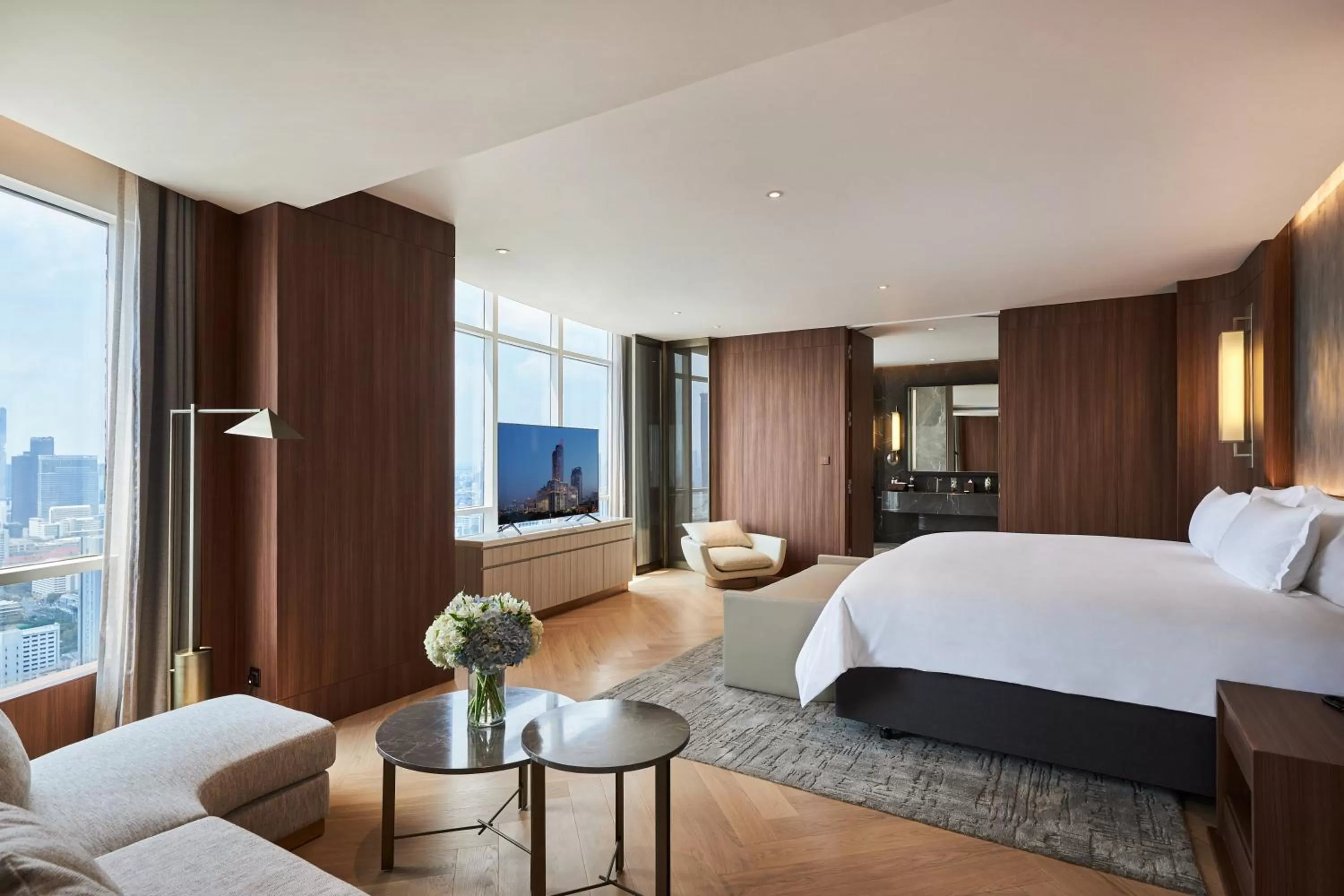 Photo of the whole room, Bed in Centara Grand At CentralWorld