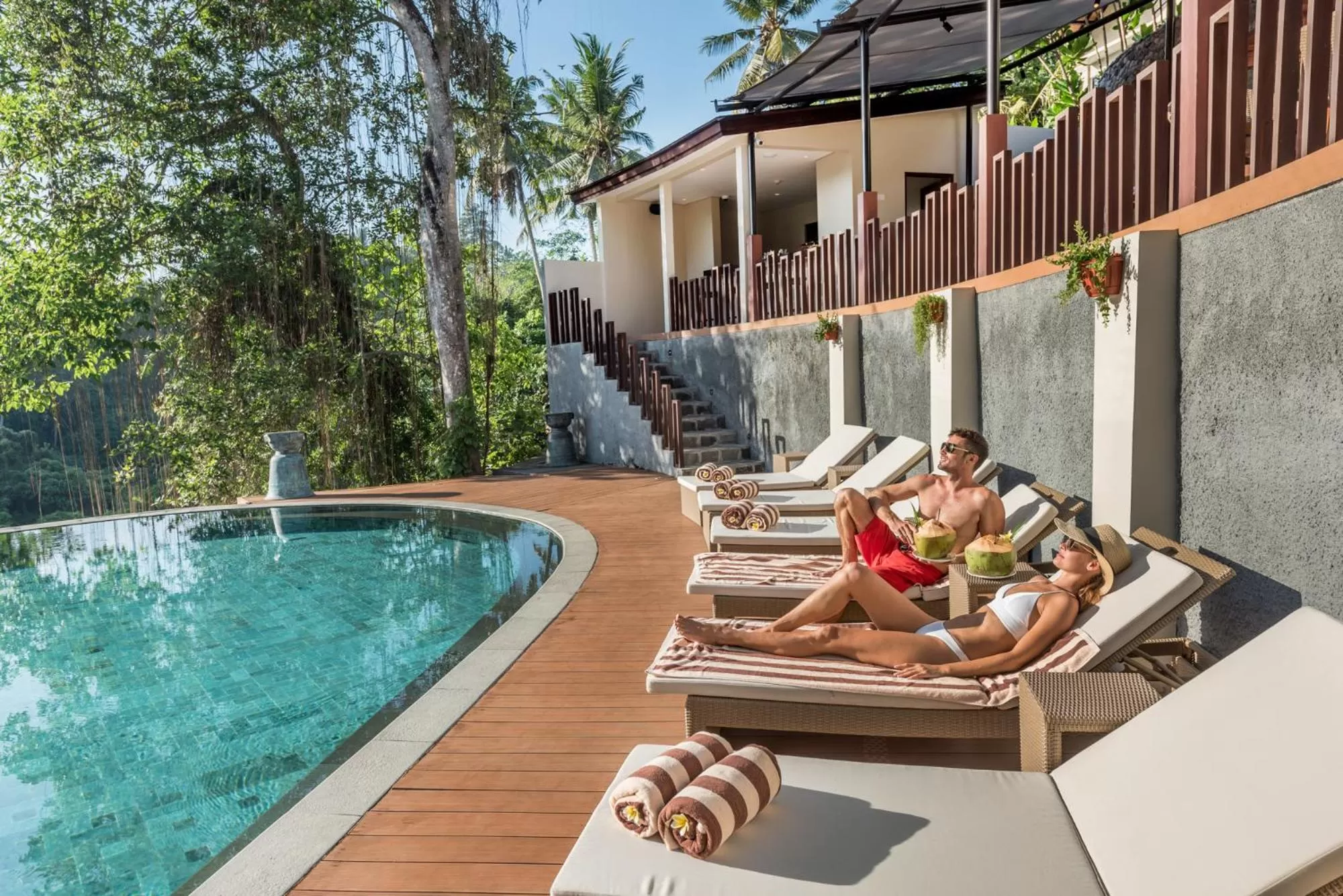 Swimming pool in tanadewa Resort Ubud Bali by Cross Collection