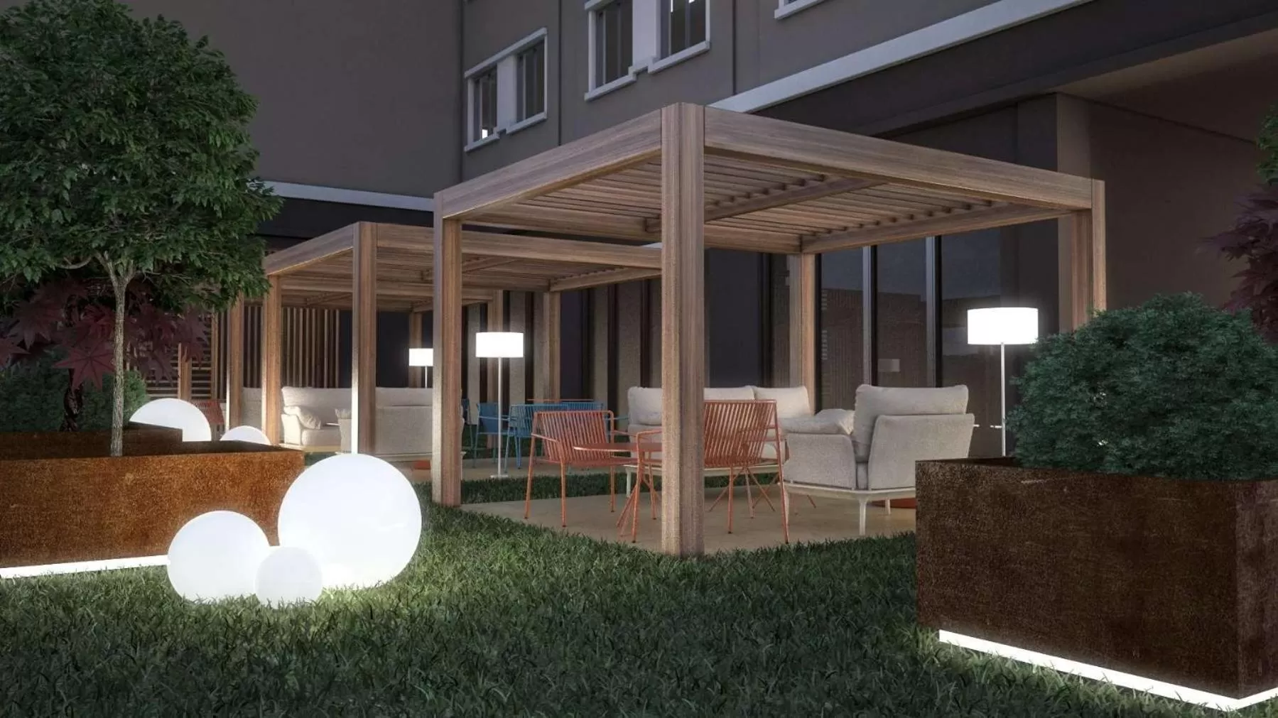 Patio in DoubleTree by Hilton Brescia