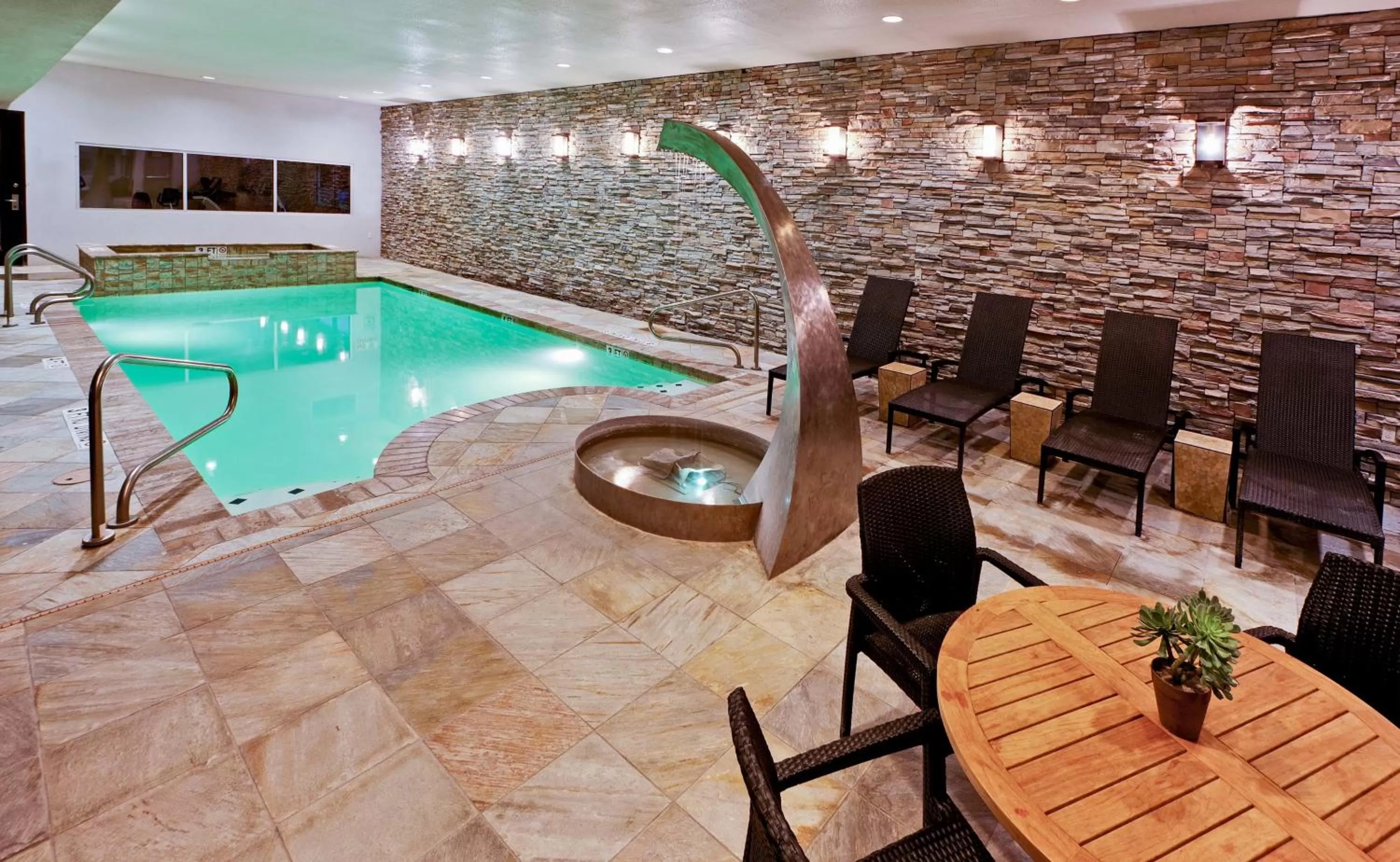 Swimming pool in Hawthorn Suites by Wyndham Lubbock