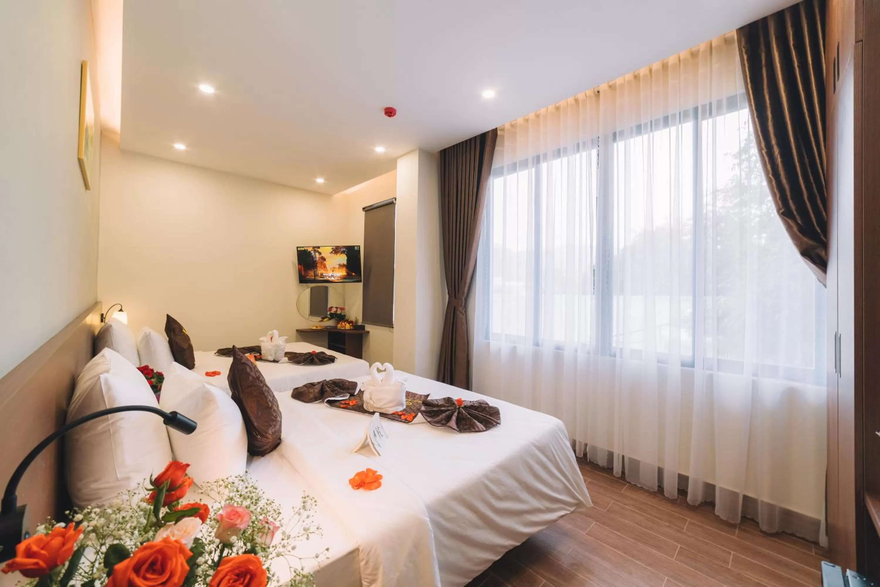 Bed in GREENECO DA LAT HOTEL - Khách sạn Green Eco Đà Lạt