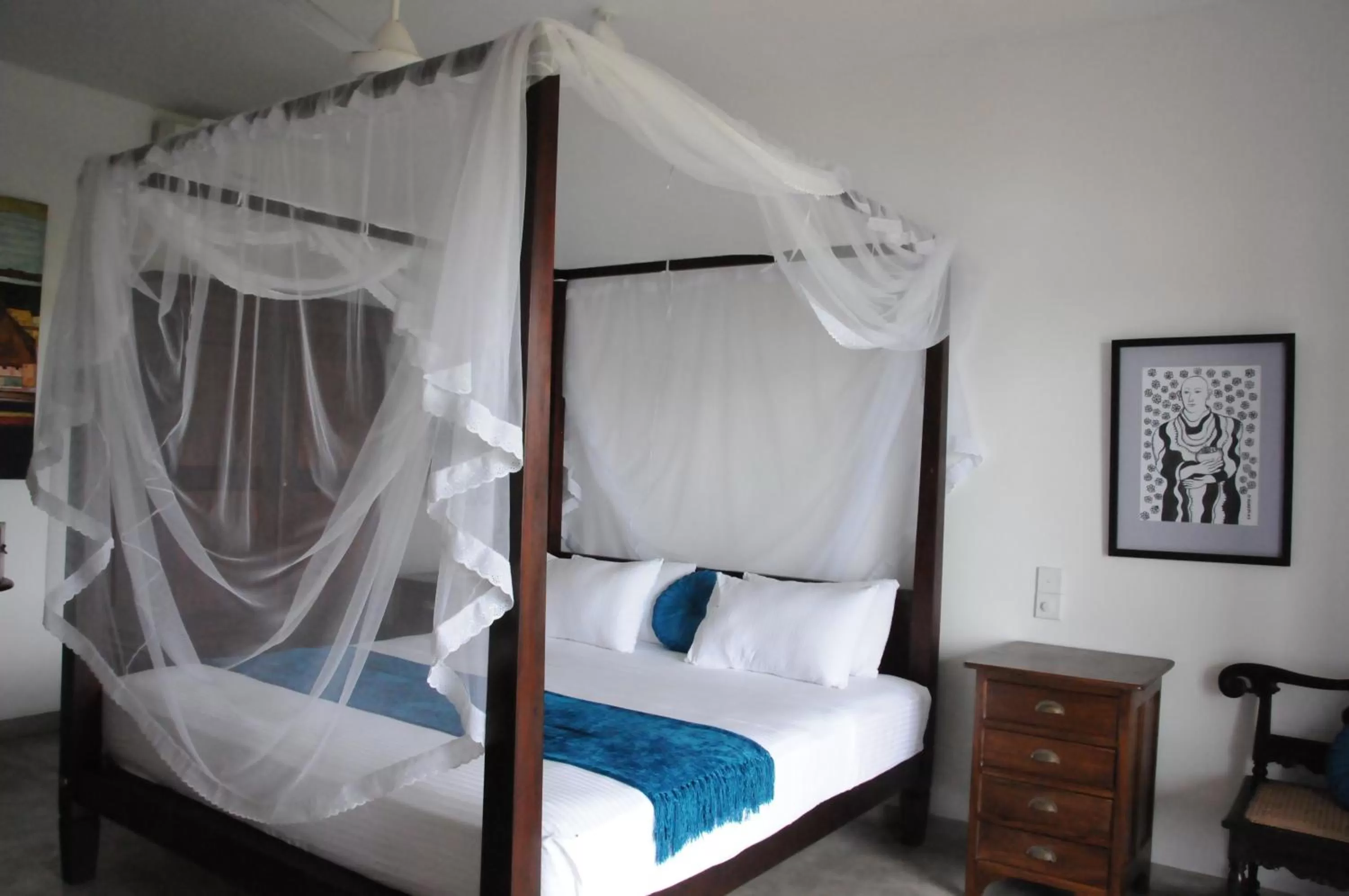 Bedroom, Bed in Villa Atulya at Ocean's edge