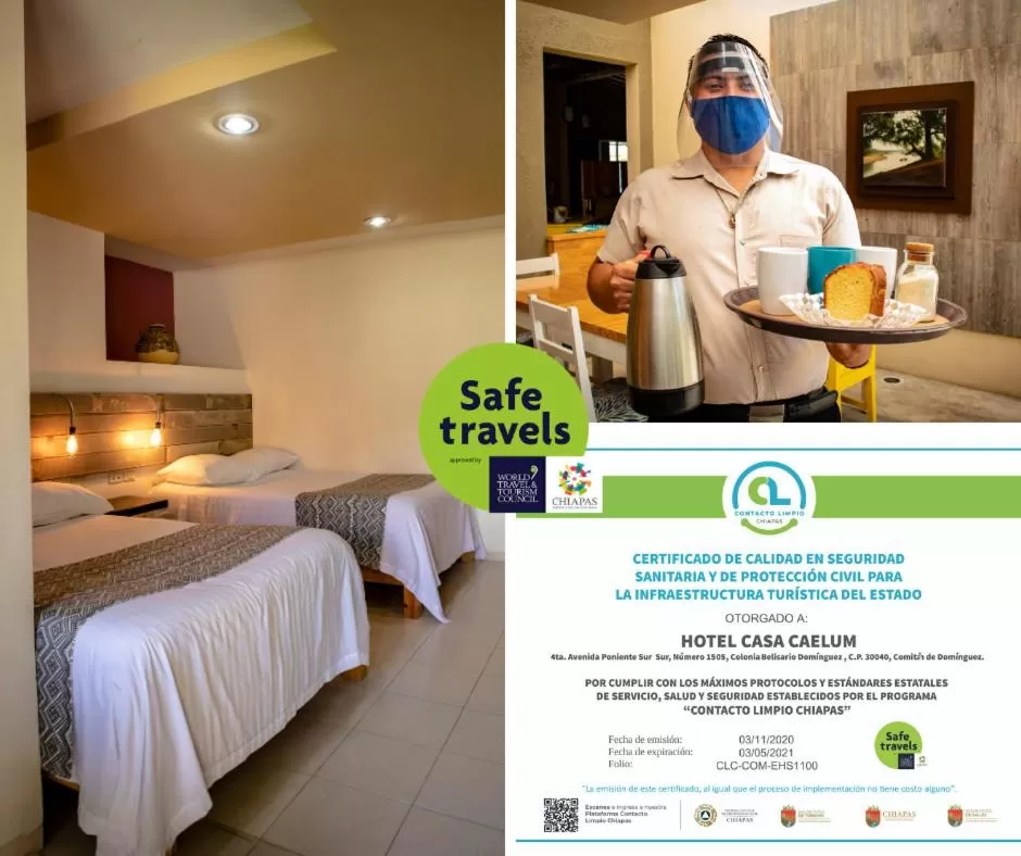 Bed in Hotel Casa Caelum