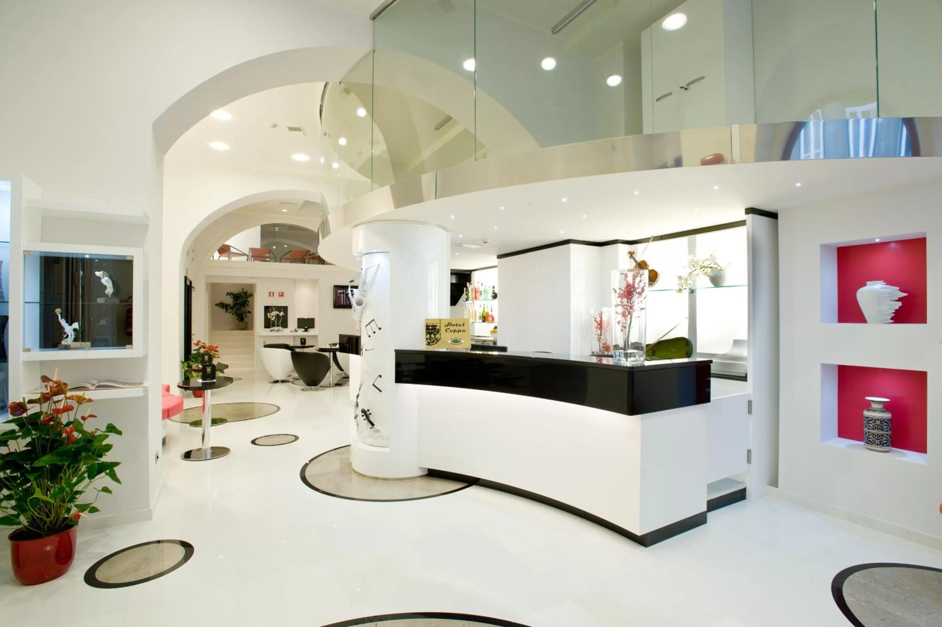 Lobby or reception, Bed in Hotel Coppe Trieste - Boutique Hotel