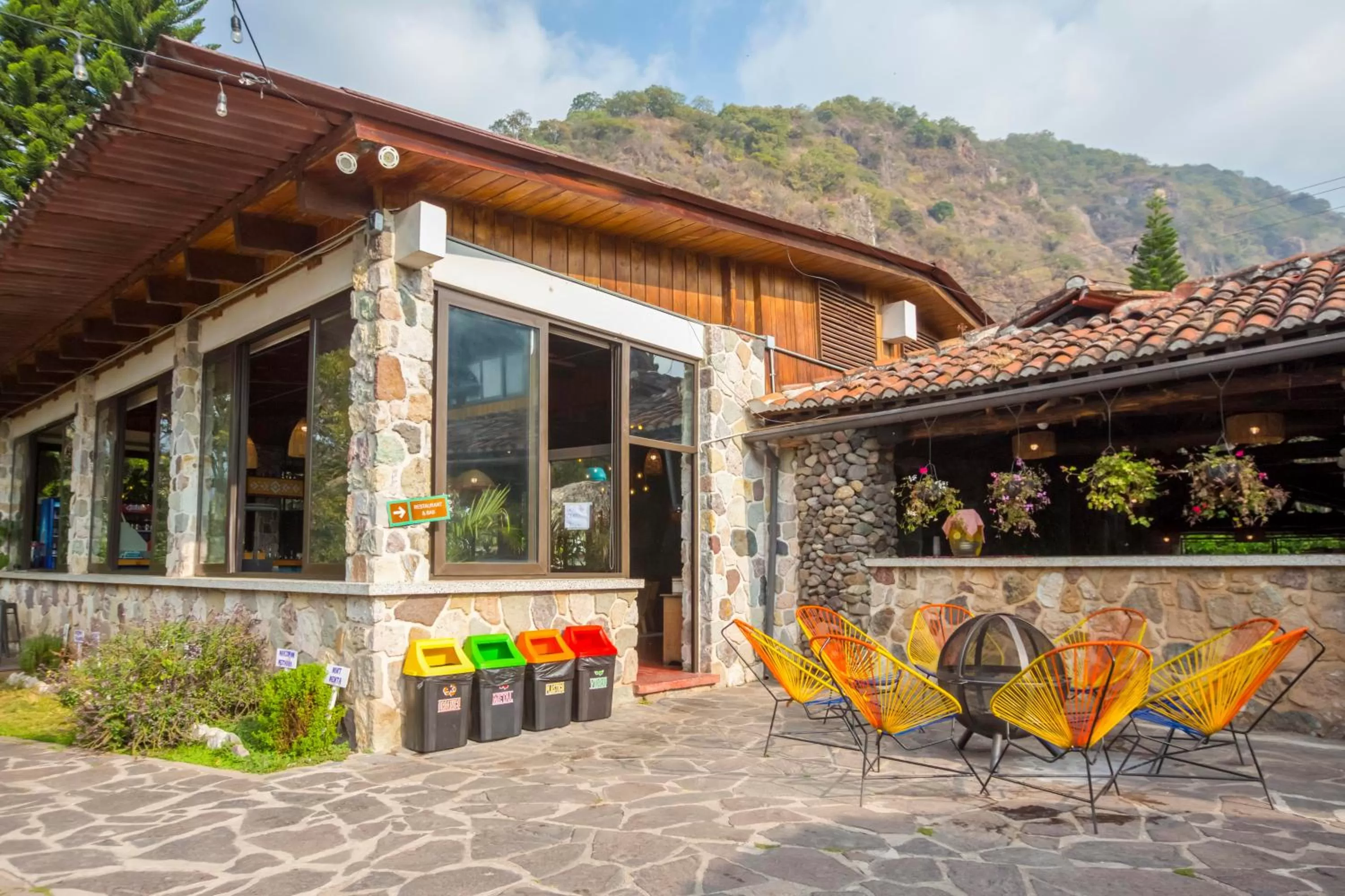 Patio in Socialtel Atitlan