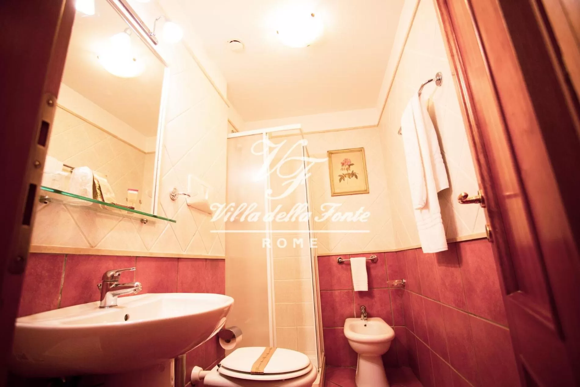 Toilet in Villa della Fonte