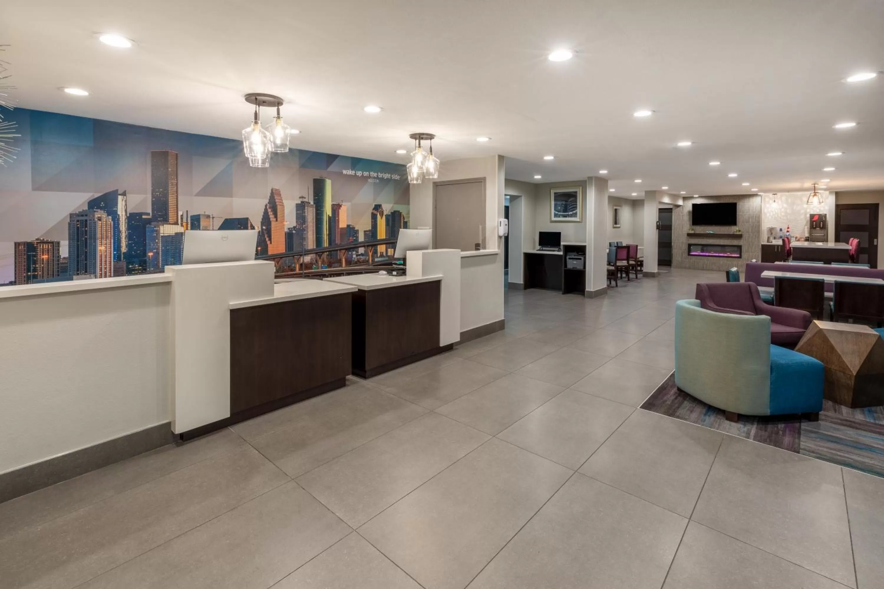 Lobby or reception in La Quinta by Wyndham Houston NW Brookhollow