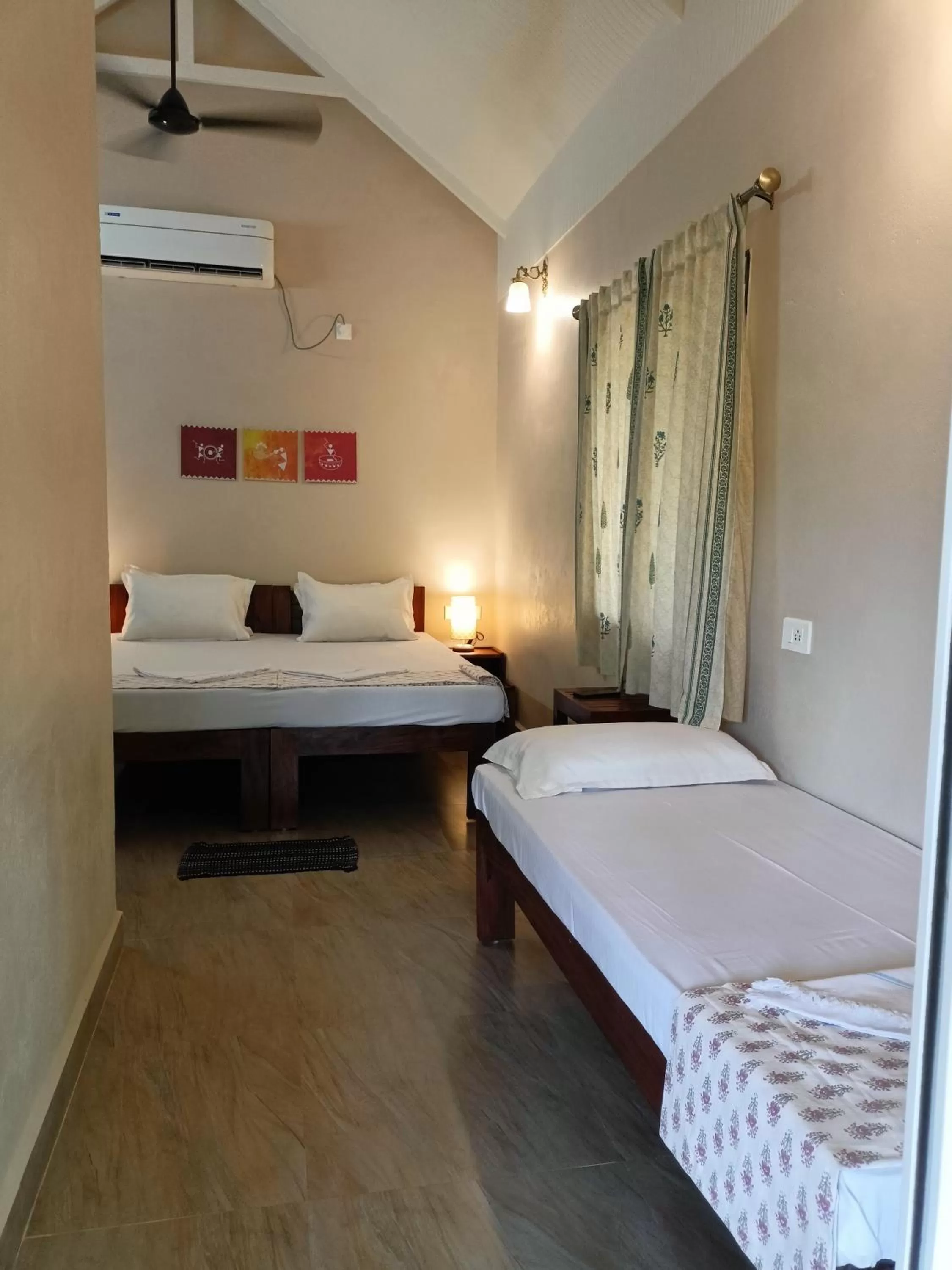 Bed in OmBodhi Retreat