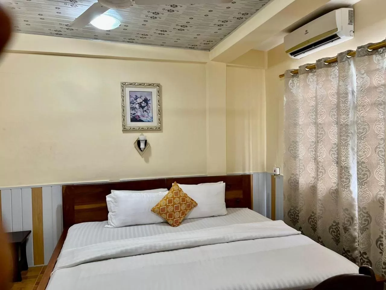 Bed in Hans Cottage Botel