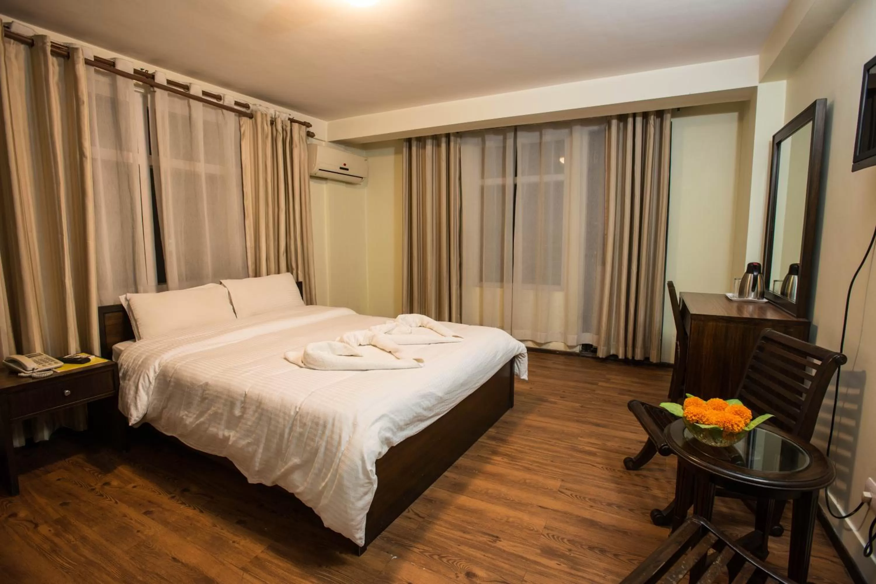 Bed in Hotel Yambu kathmandu