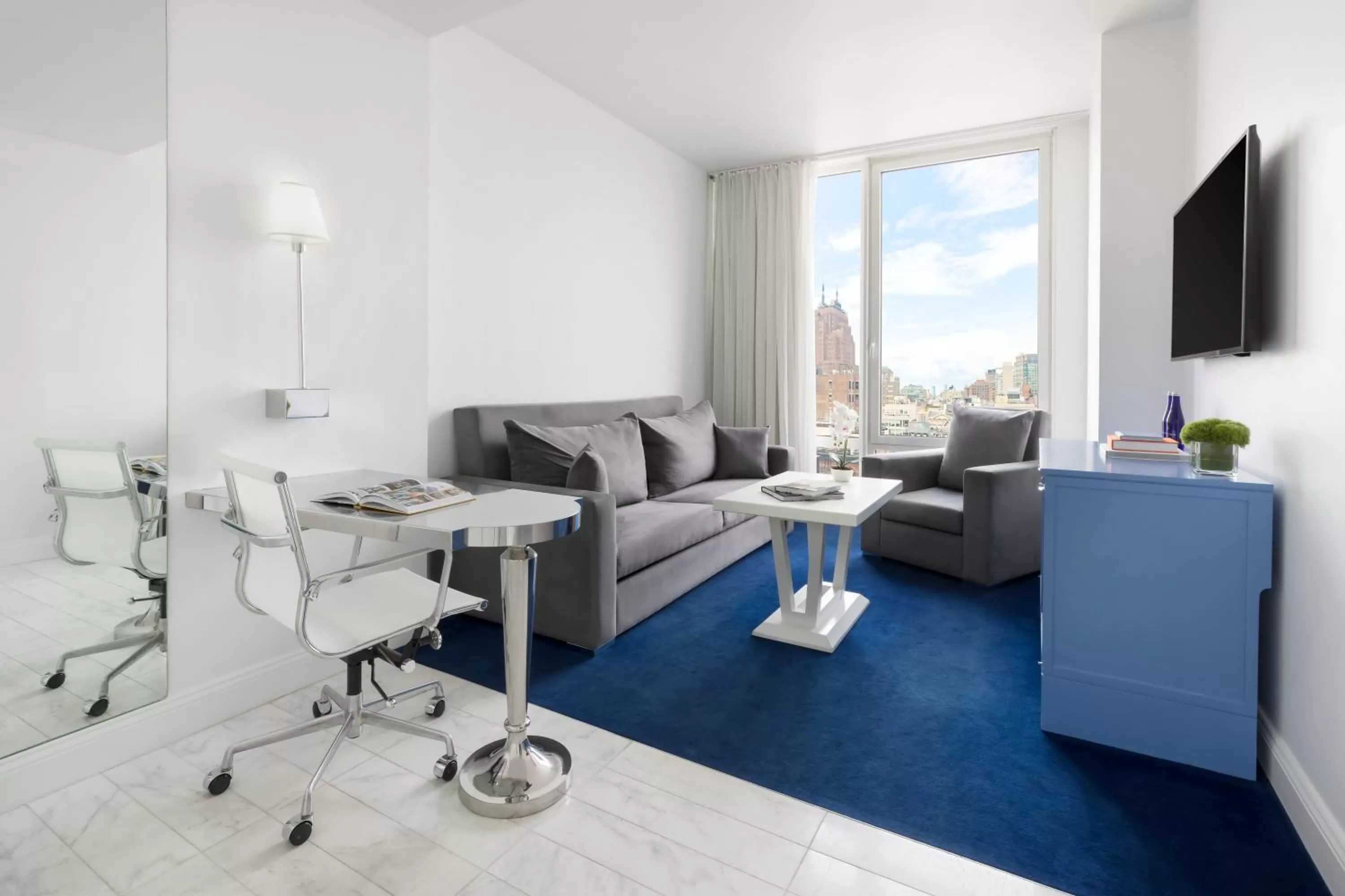 Seating area in NoMo SoHo