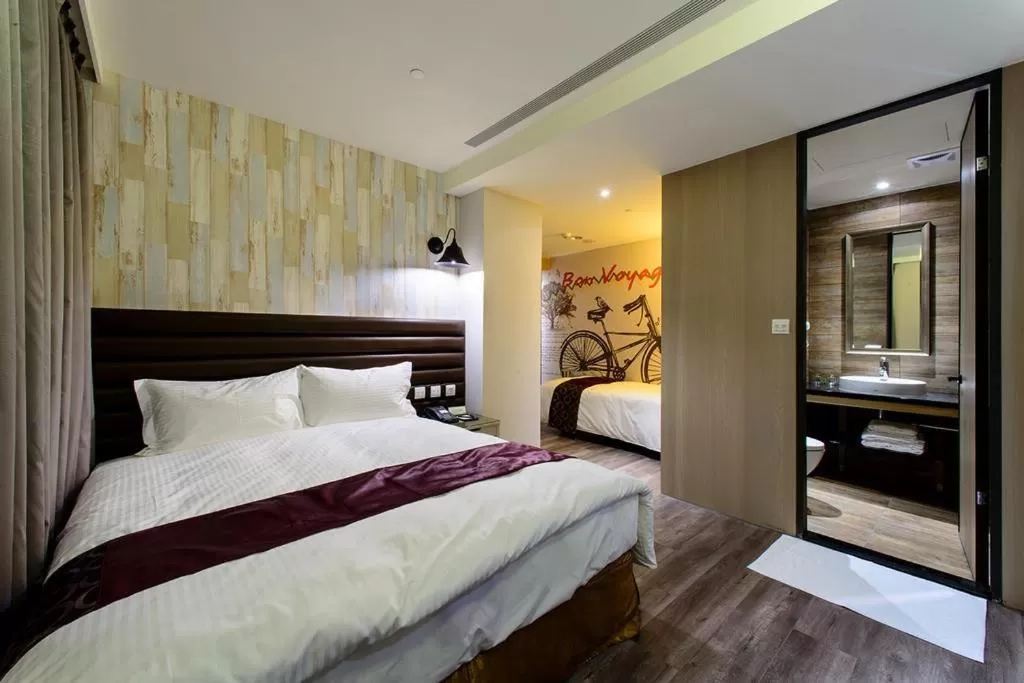 Bed in Stay Hotel - Taichung Zhongqing