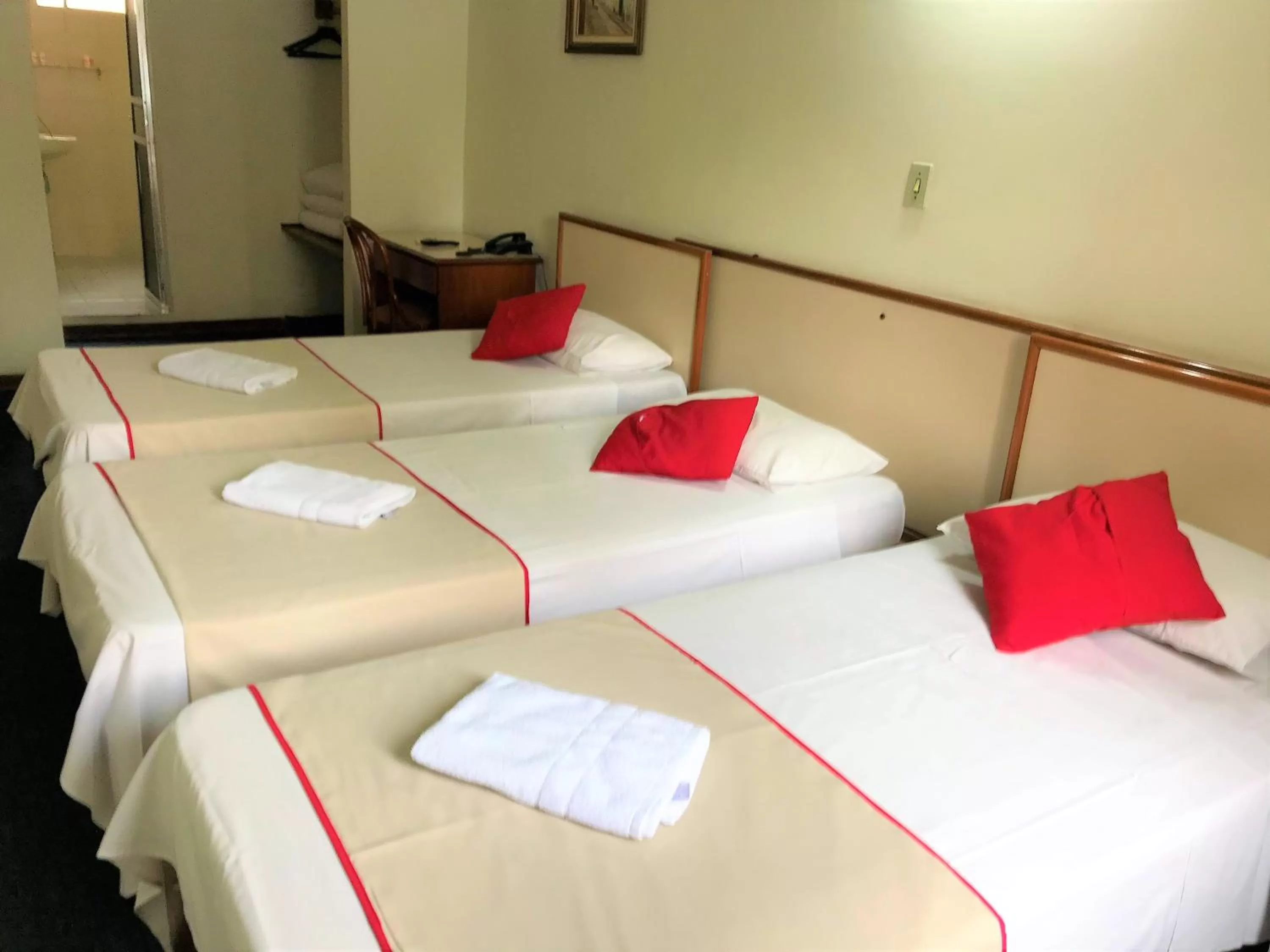 Bedroom, Bed in Hotel São Jorge São Paulo - Próximo a 25 de março, região do Brás, fácil acesso ao Expo Center Norte e Mercado Municipal SP