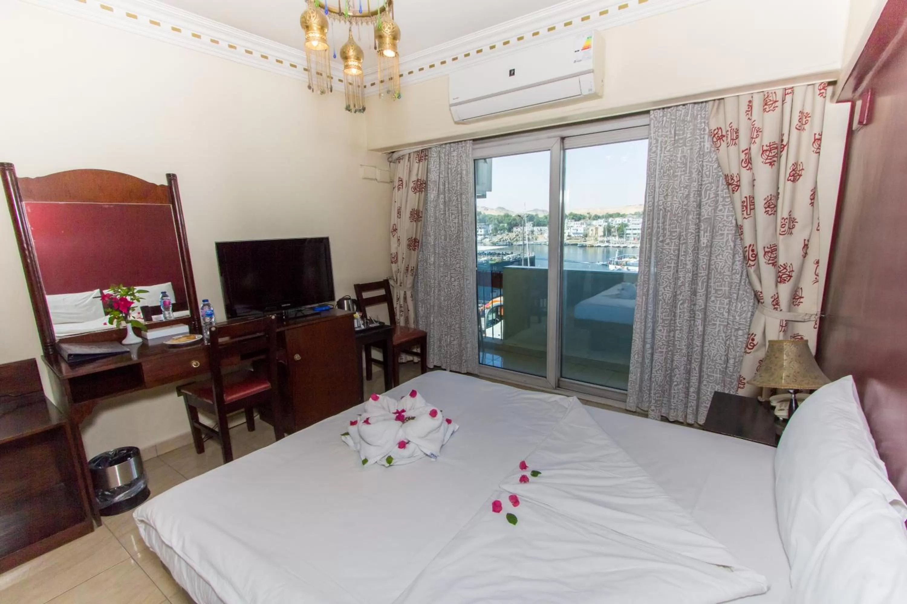 Bed in Philae Hotel Aswan
