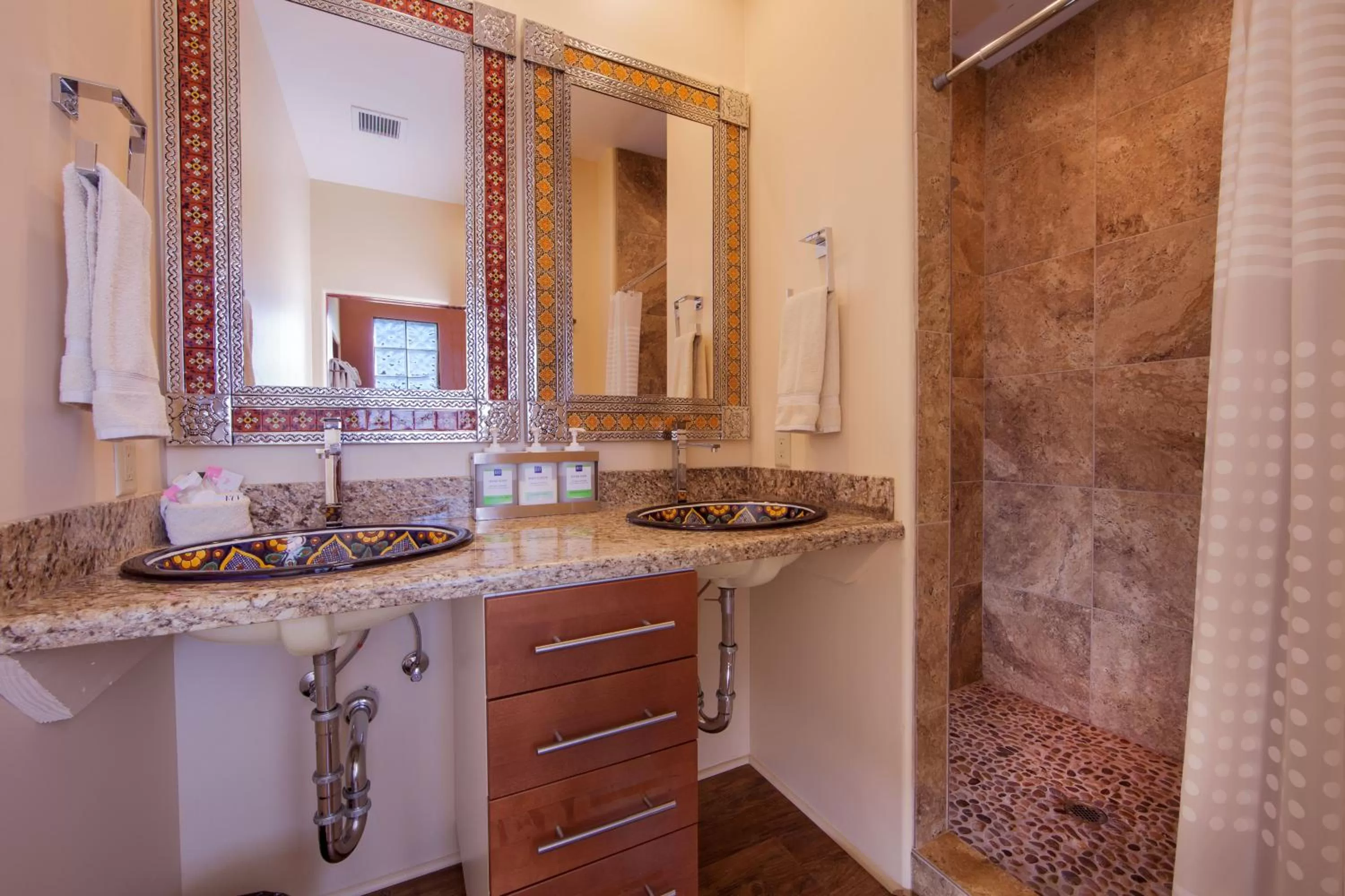 Shower in A Sunset Chateau