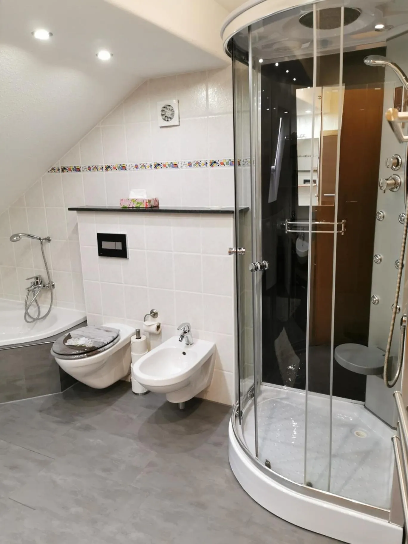 Shower in Apartmenthaus Wertheim