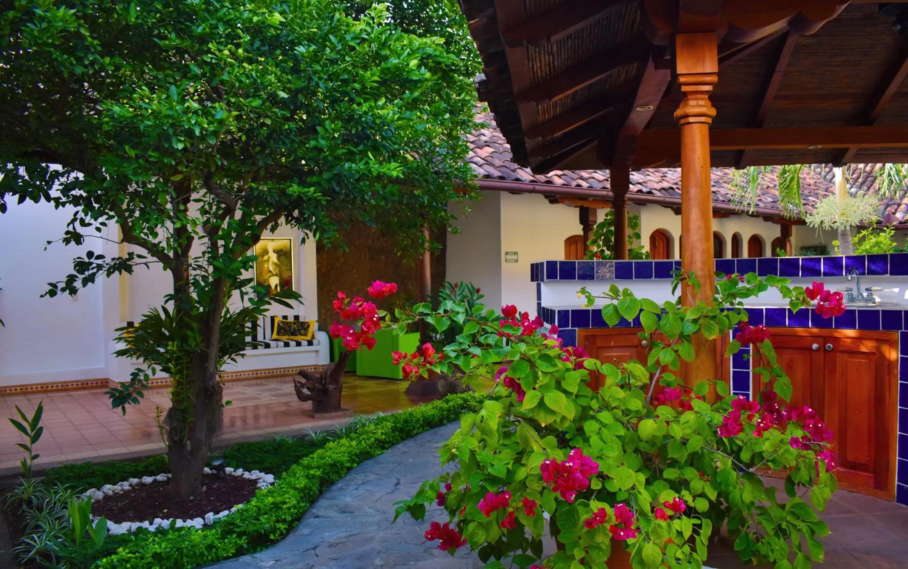Patio in Hotel Boutique Adela