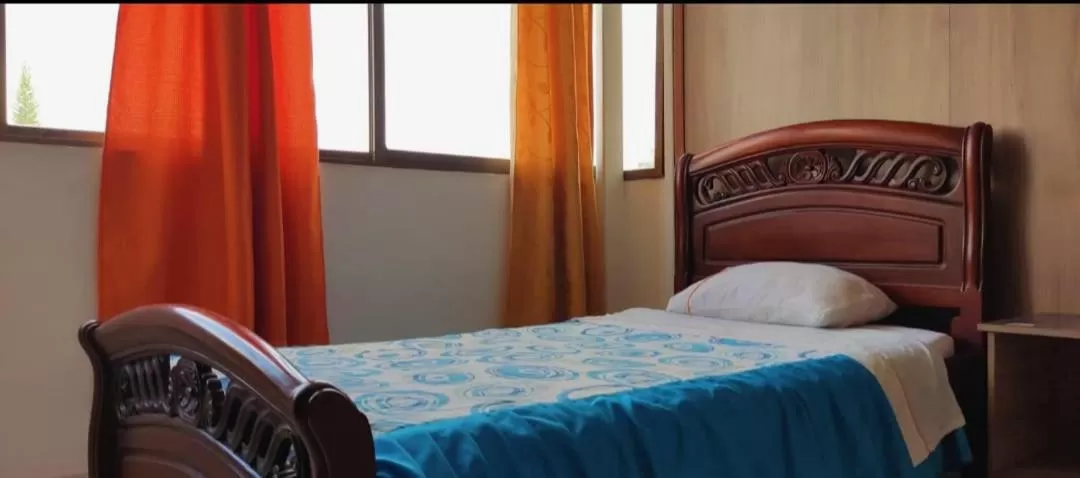 Bed in Hotel Mónaco de Fusa