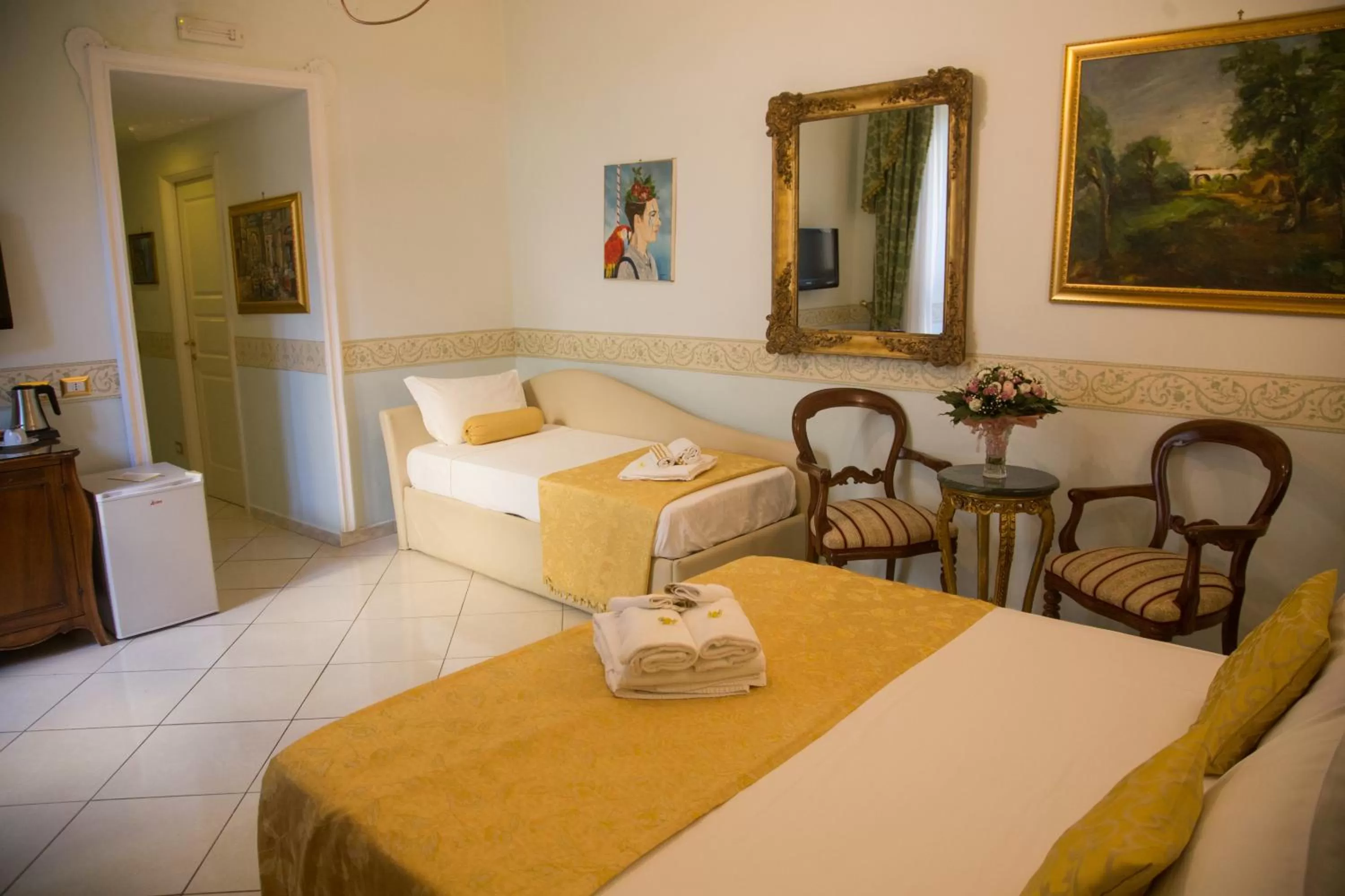 Bed in B&B Art Suite Santa Brigida