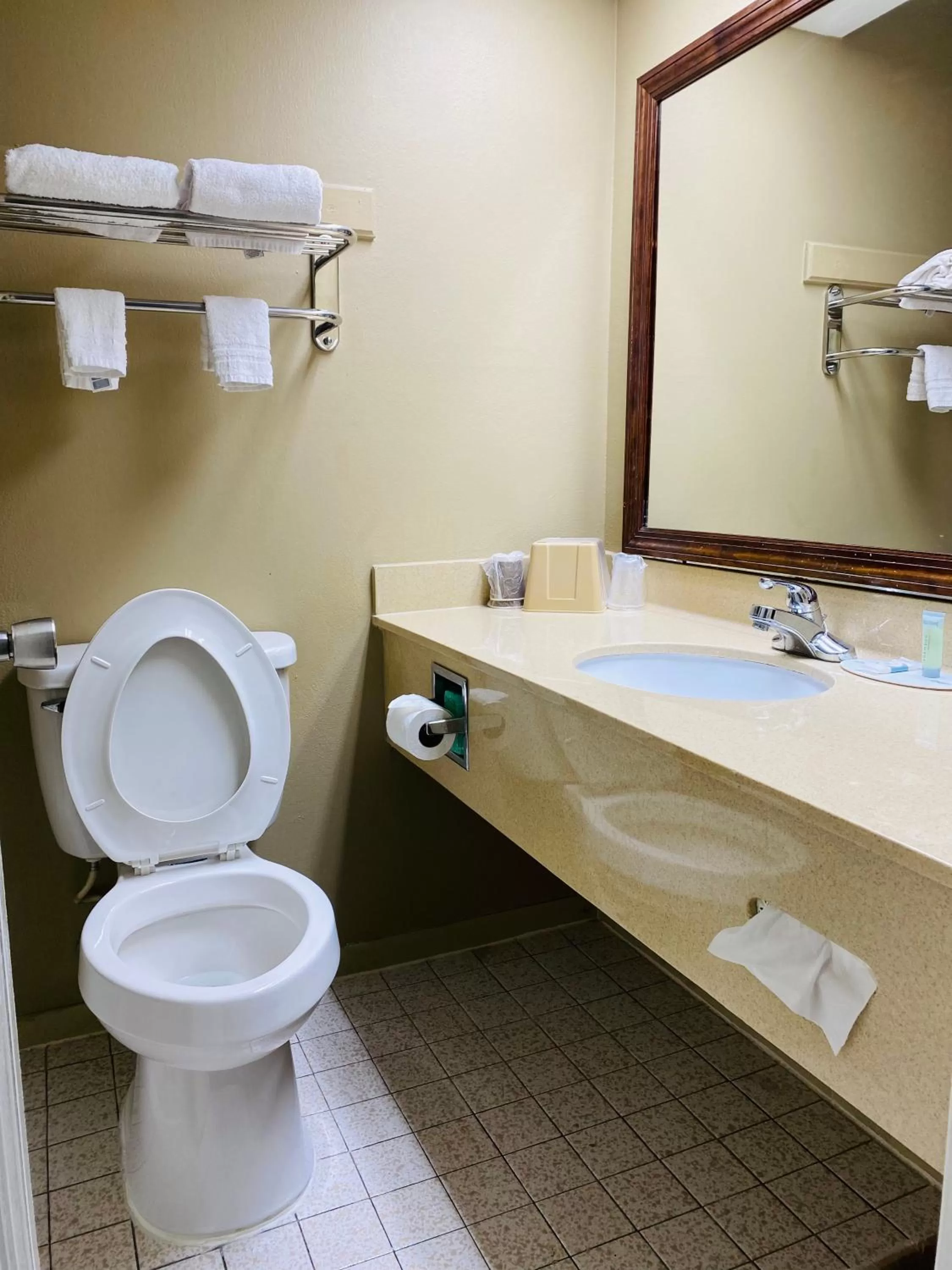 Toilet in Super 8 by Wyndham New Iberia