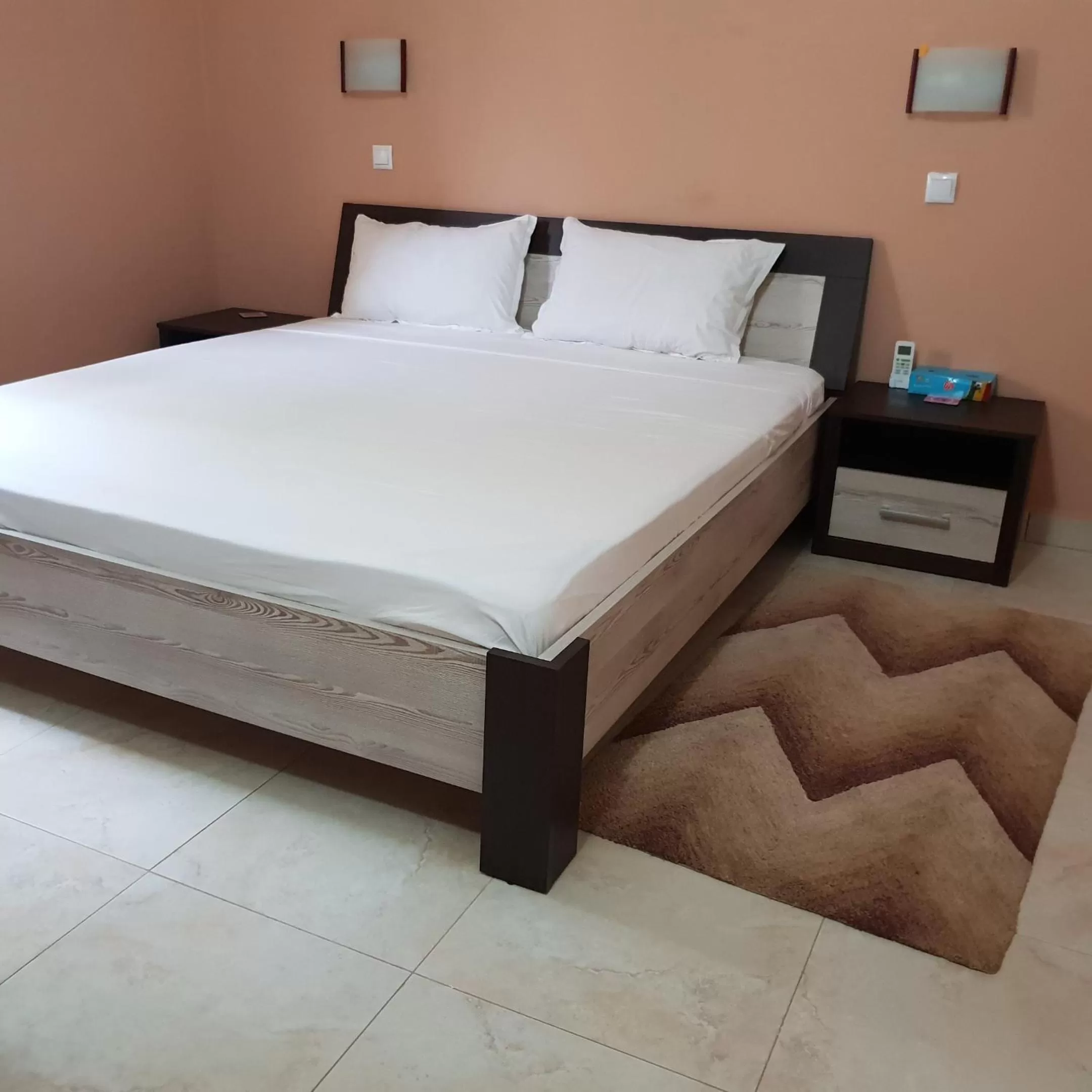 Bed in Hotel La Perle