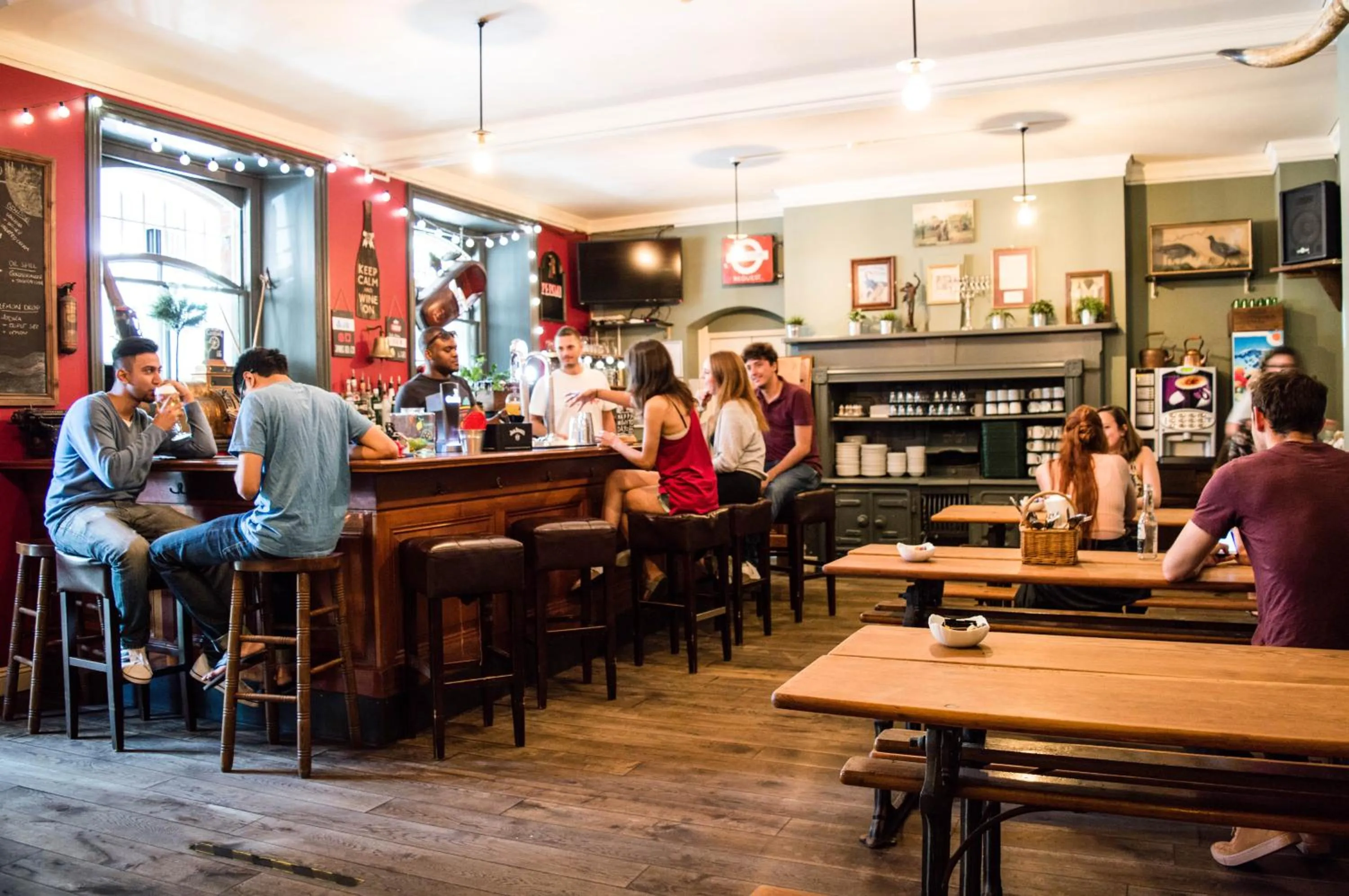 Staff in Palmers Lodge Swiss Cottage