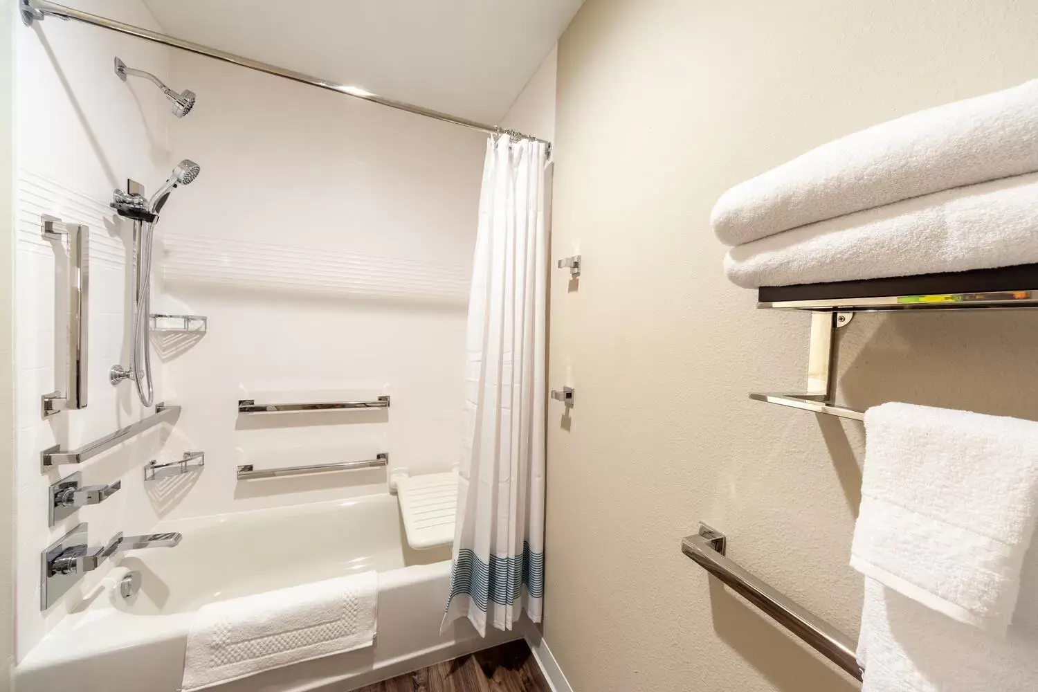 Studio with Two Queen Beds and Adapted Tub - Mobility and Hearing Accessible in TownePlace Suites by Marriott Front Royal Studio with Two Queen Beds and Adapted Tub - Mobility and Hearing Accessible in TownePlace Suites by Marriott Front Royal