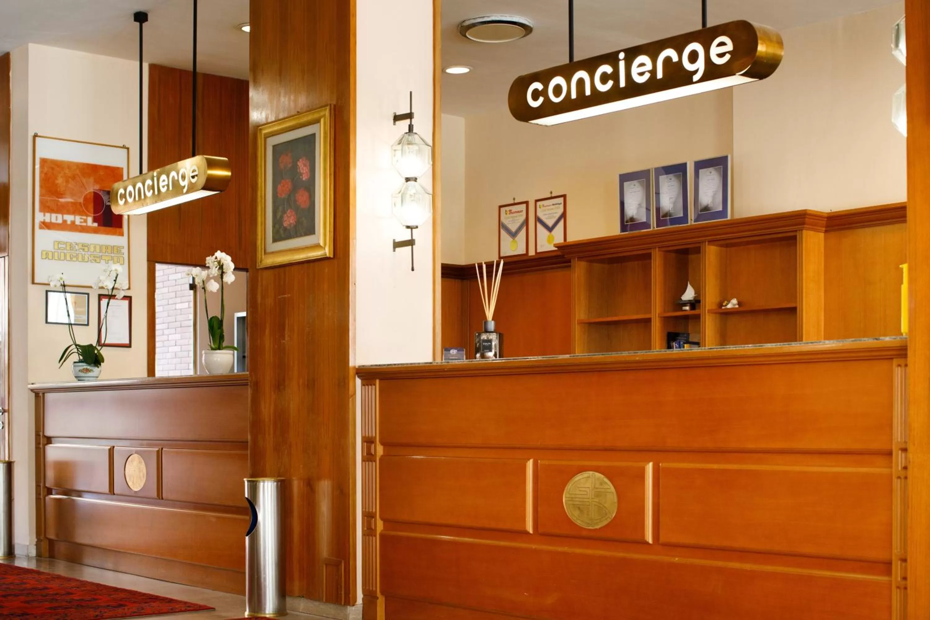 Lobby or reception in Grand Hotel Cesare Augusto