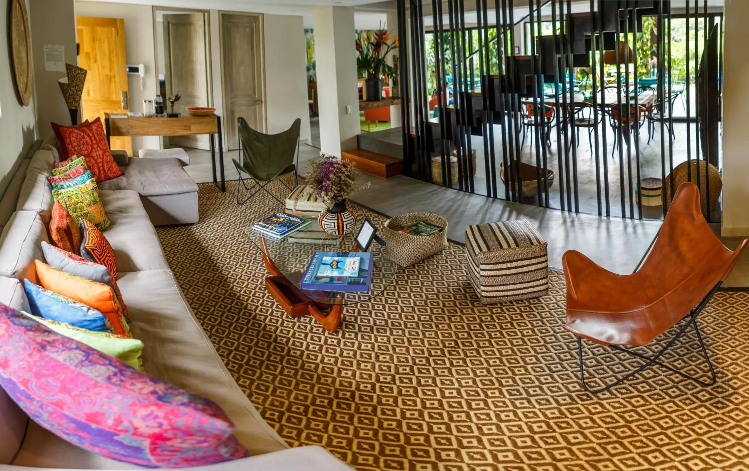 Seating area in Patio del Mundo