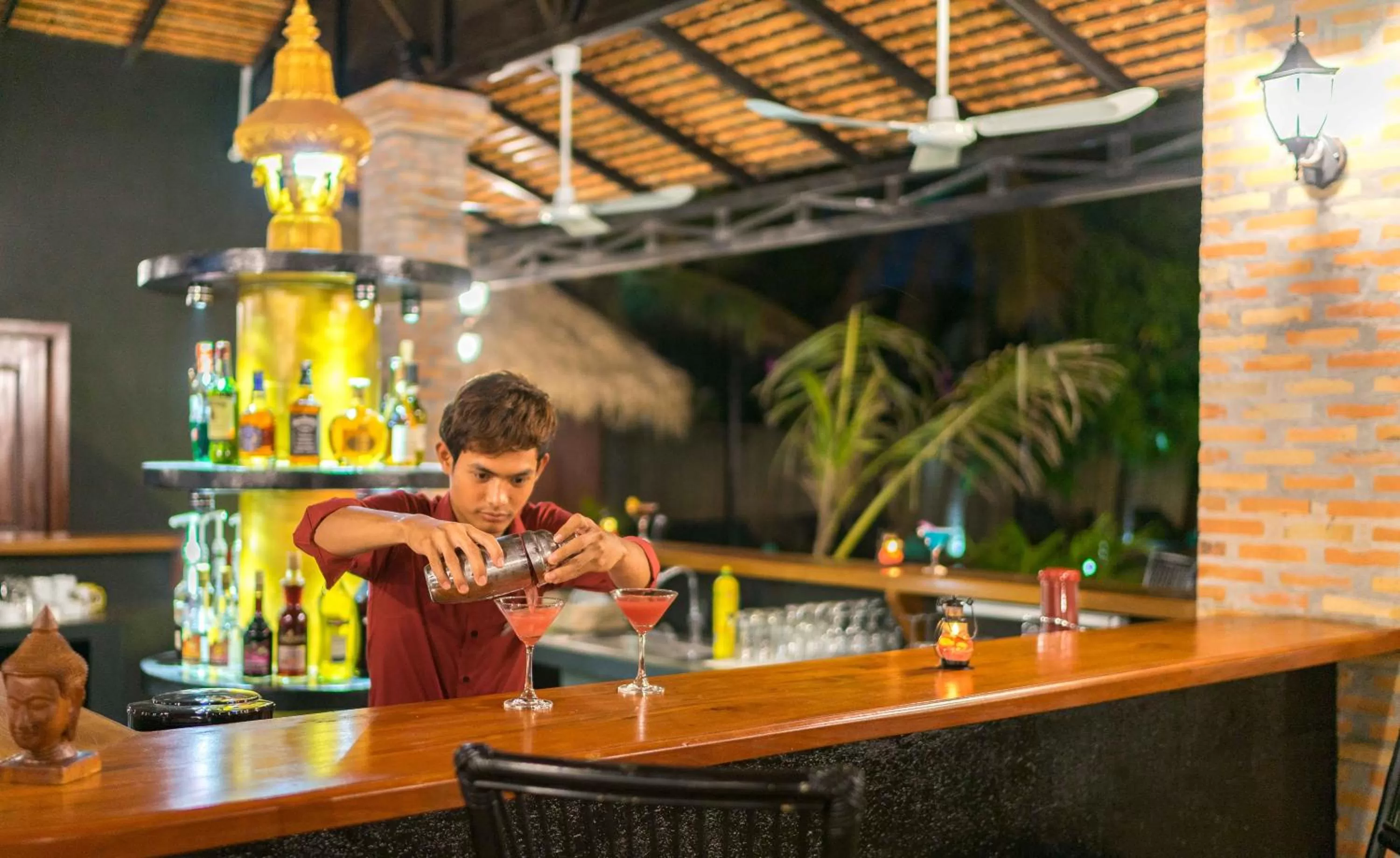 Lounge or bar in Authentic Khmer Village Resort