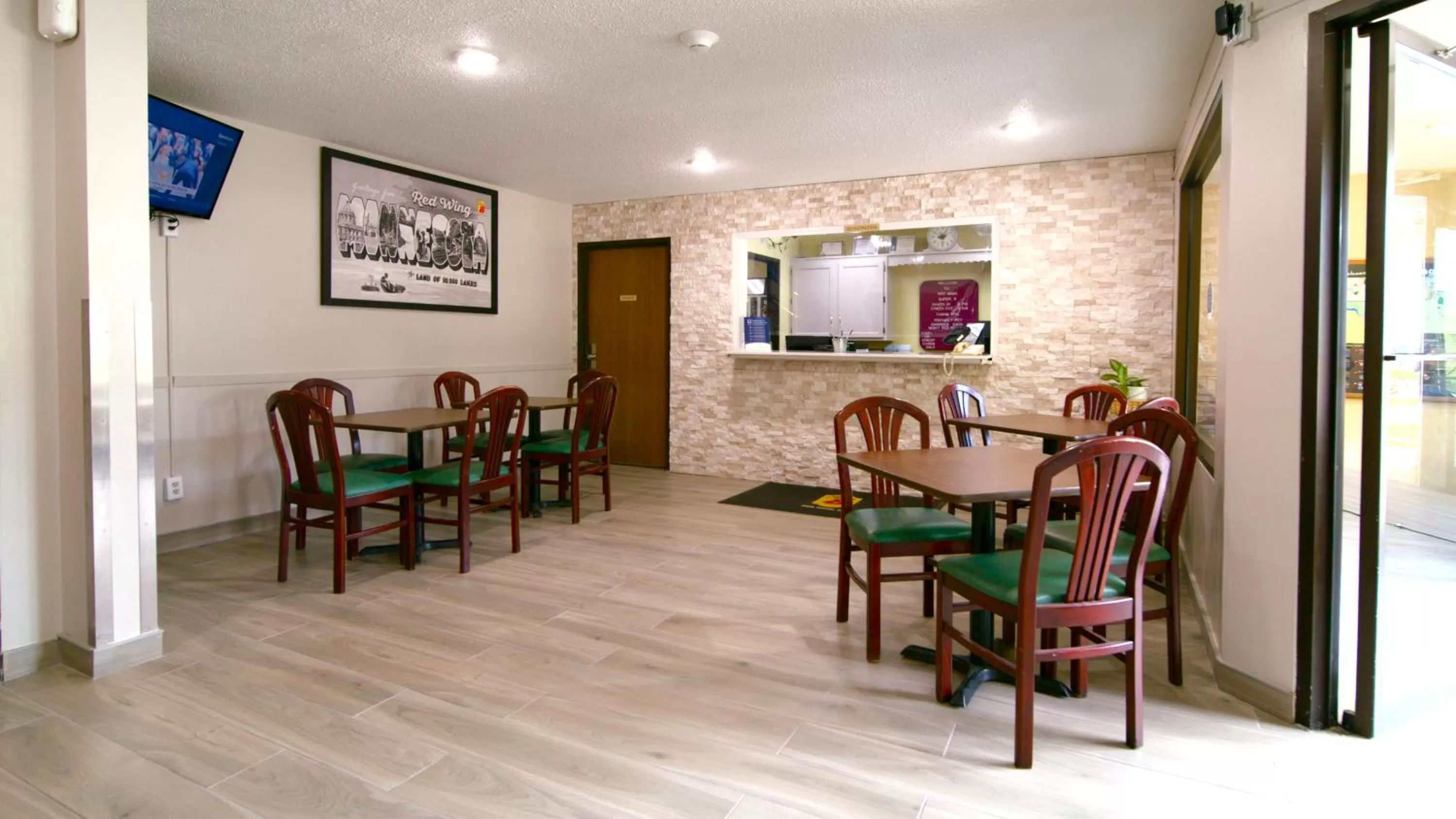 Seating area in Super 8 by Wyndham Red Wing