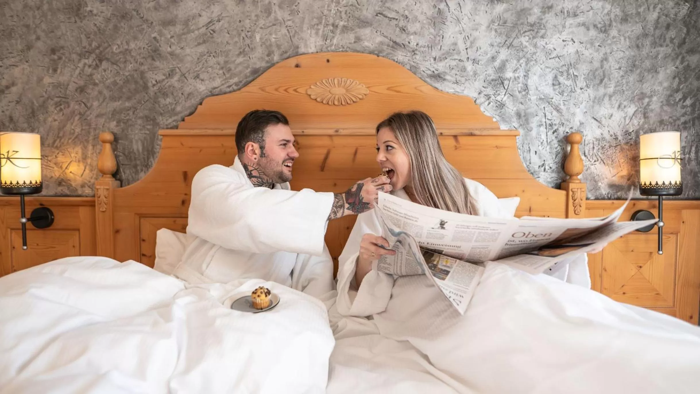 People, Bed in Hotel Kaprunerhof