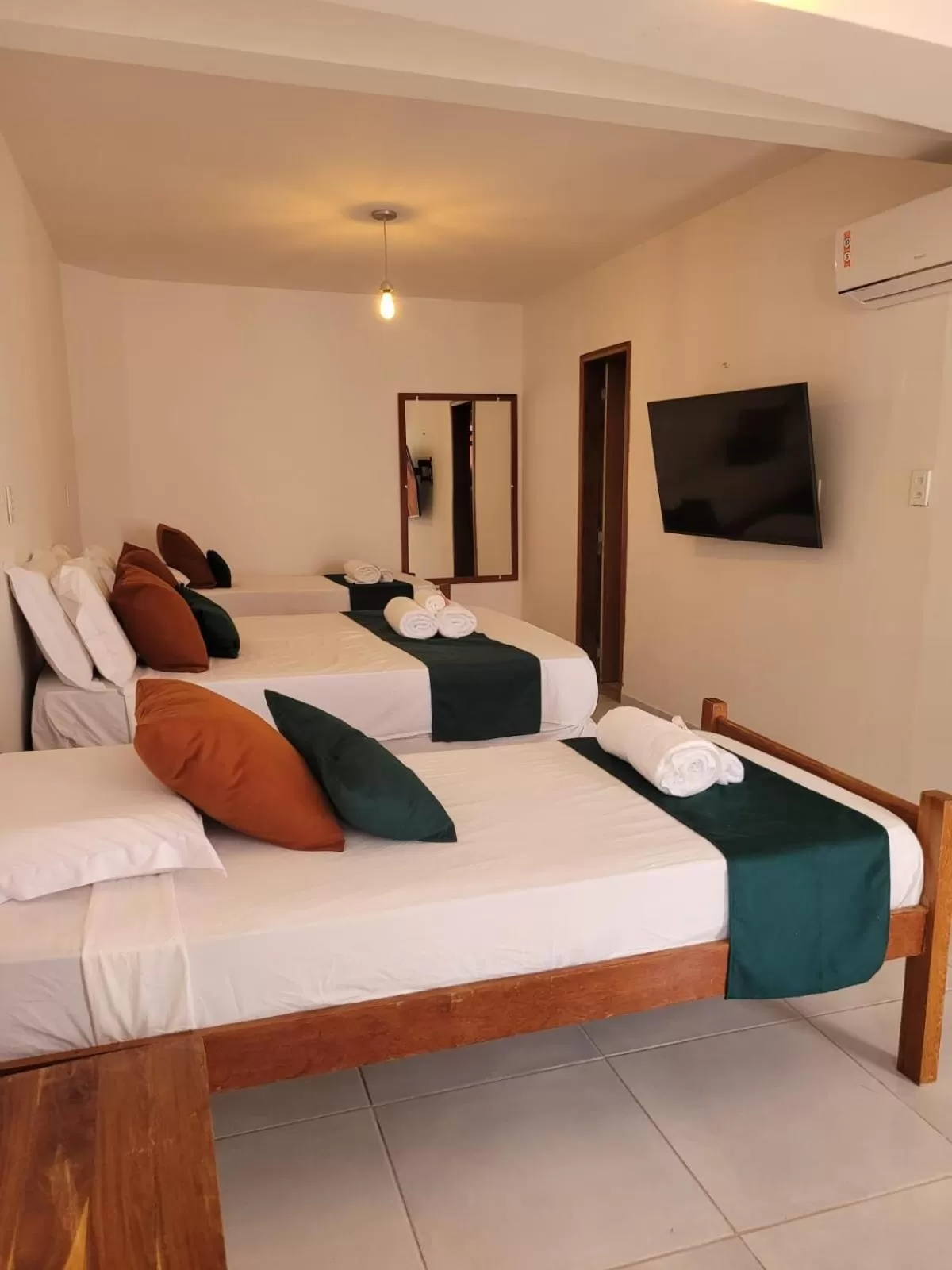 Bed in Pousada Enero