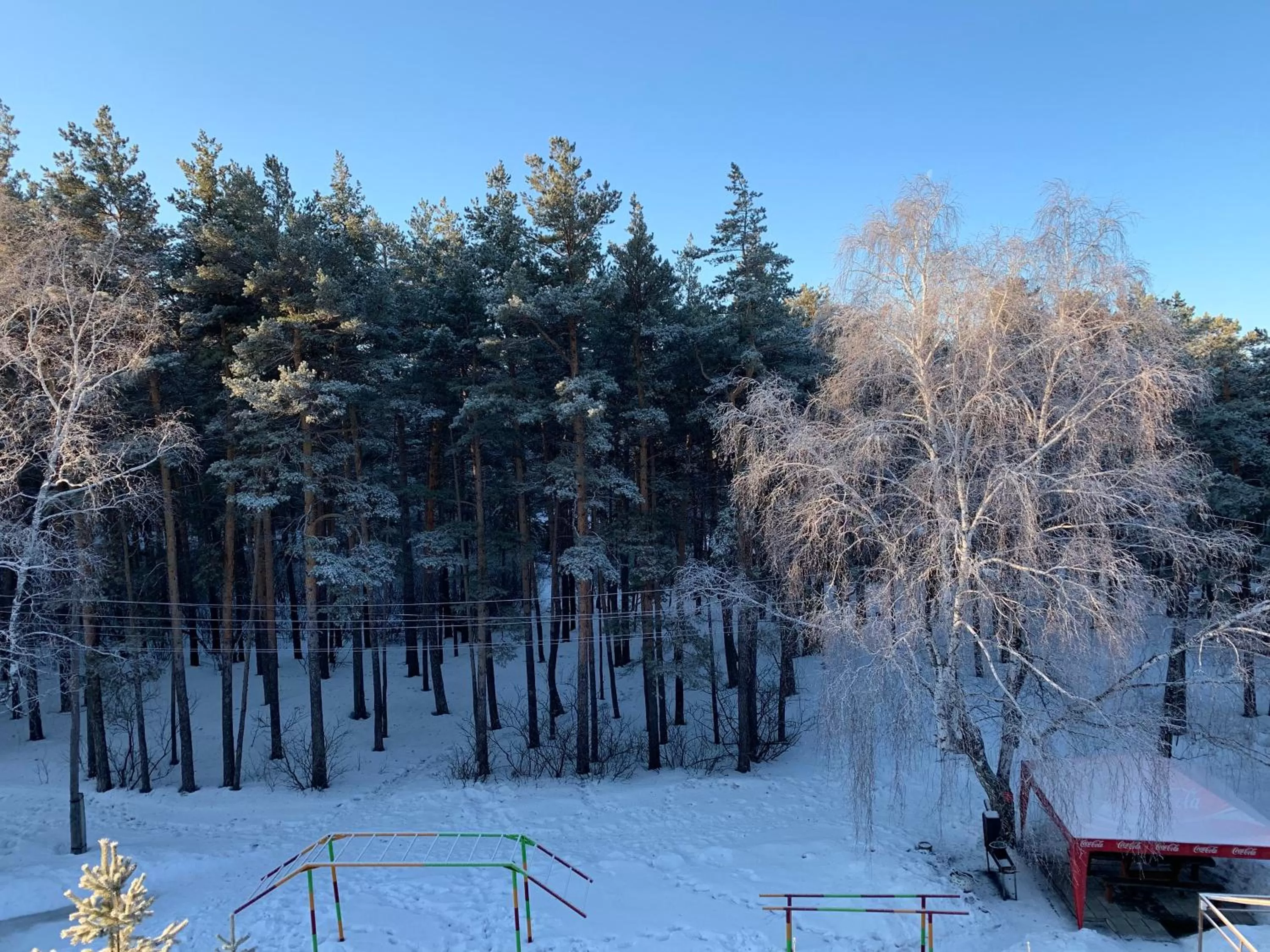 View (from property/room), Winter in Zhaylau Hotel